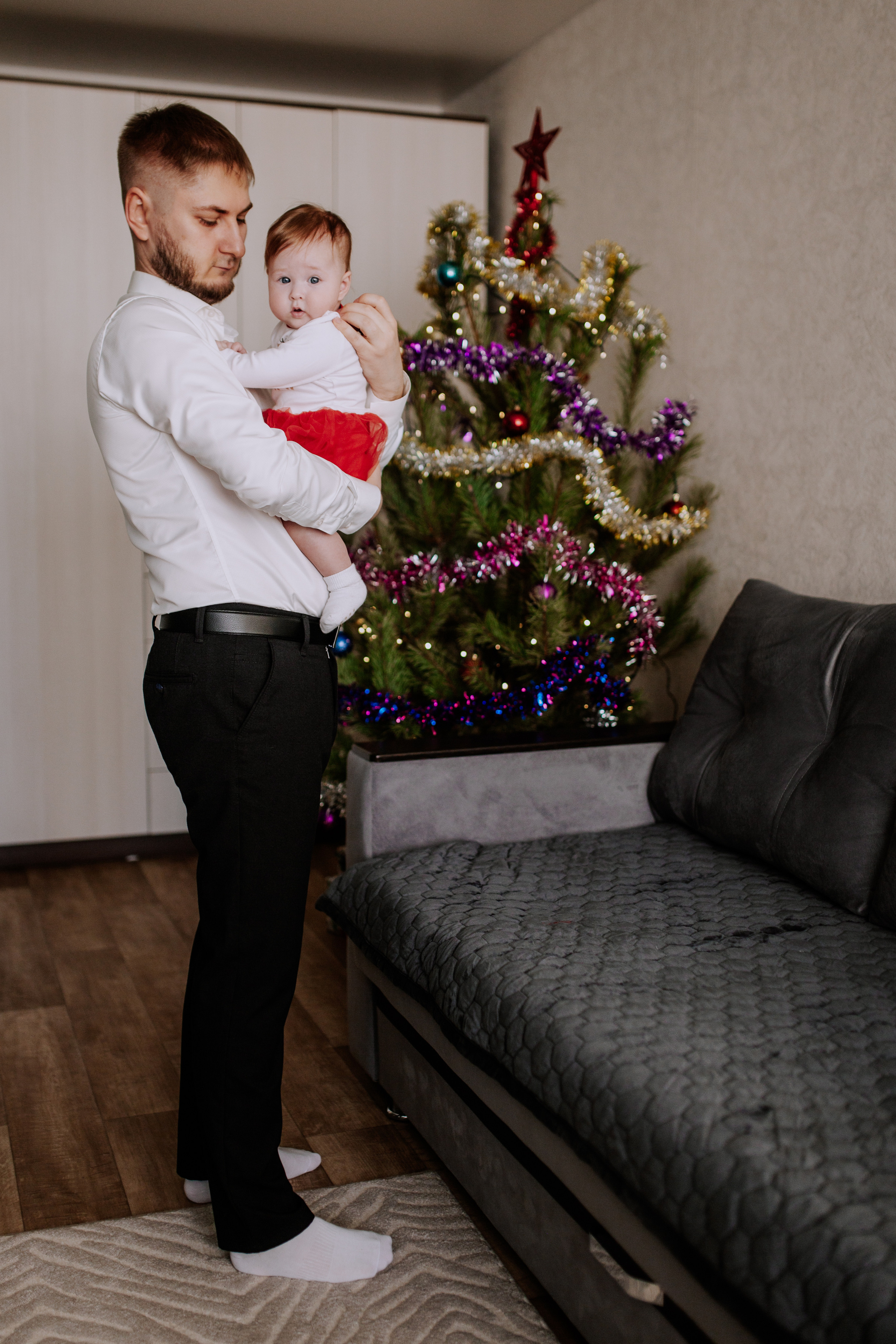 Домашняя новогодняя фотосессия в Тюмени. Фотограф Шелудкова Яна, город Тюмень