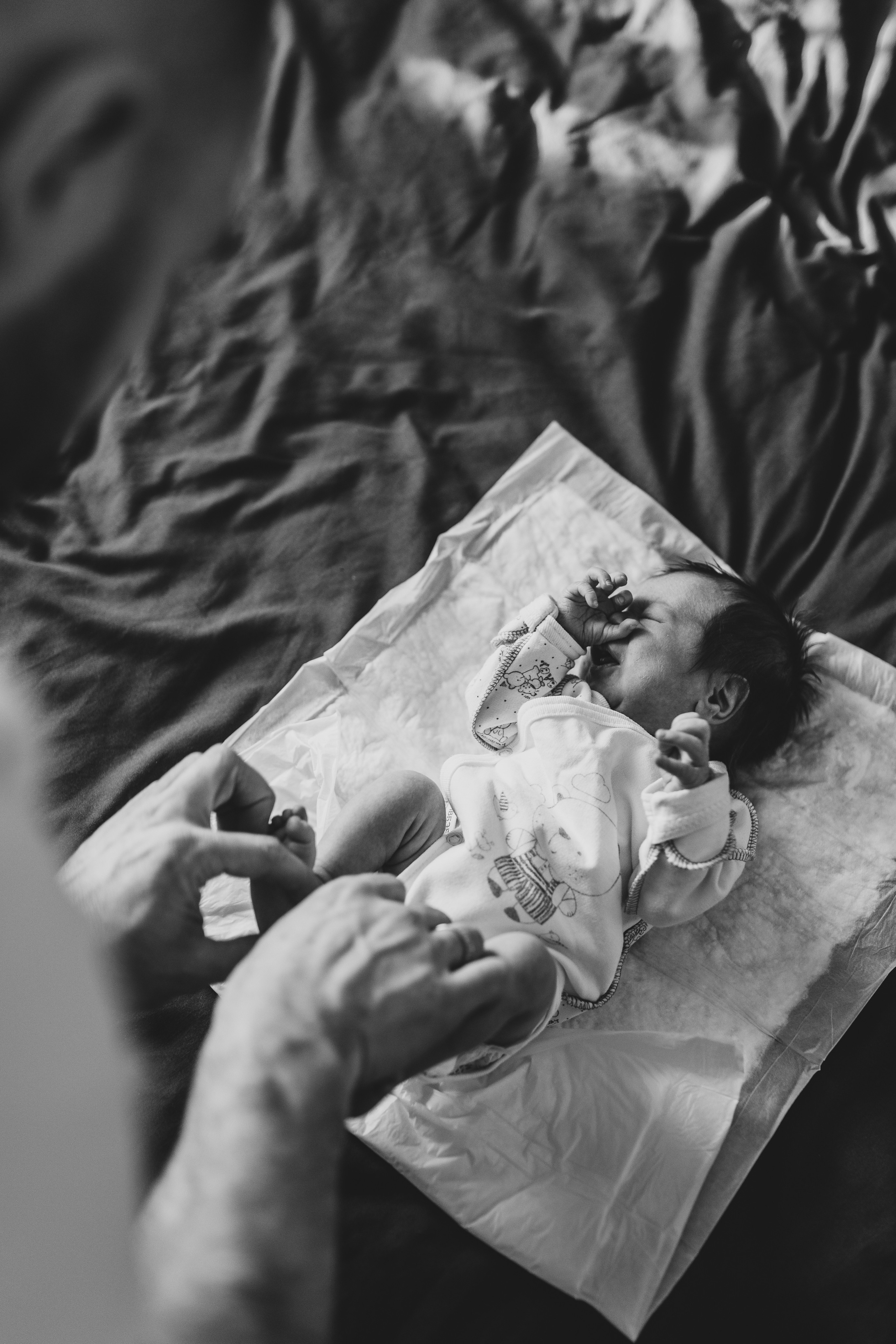 Домашняя съёмка с новорожденным в Тюмени. Фотограф Шелудкова Яна, город Тюмень