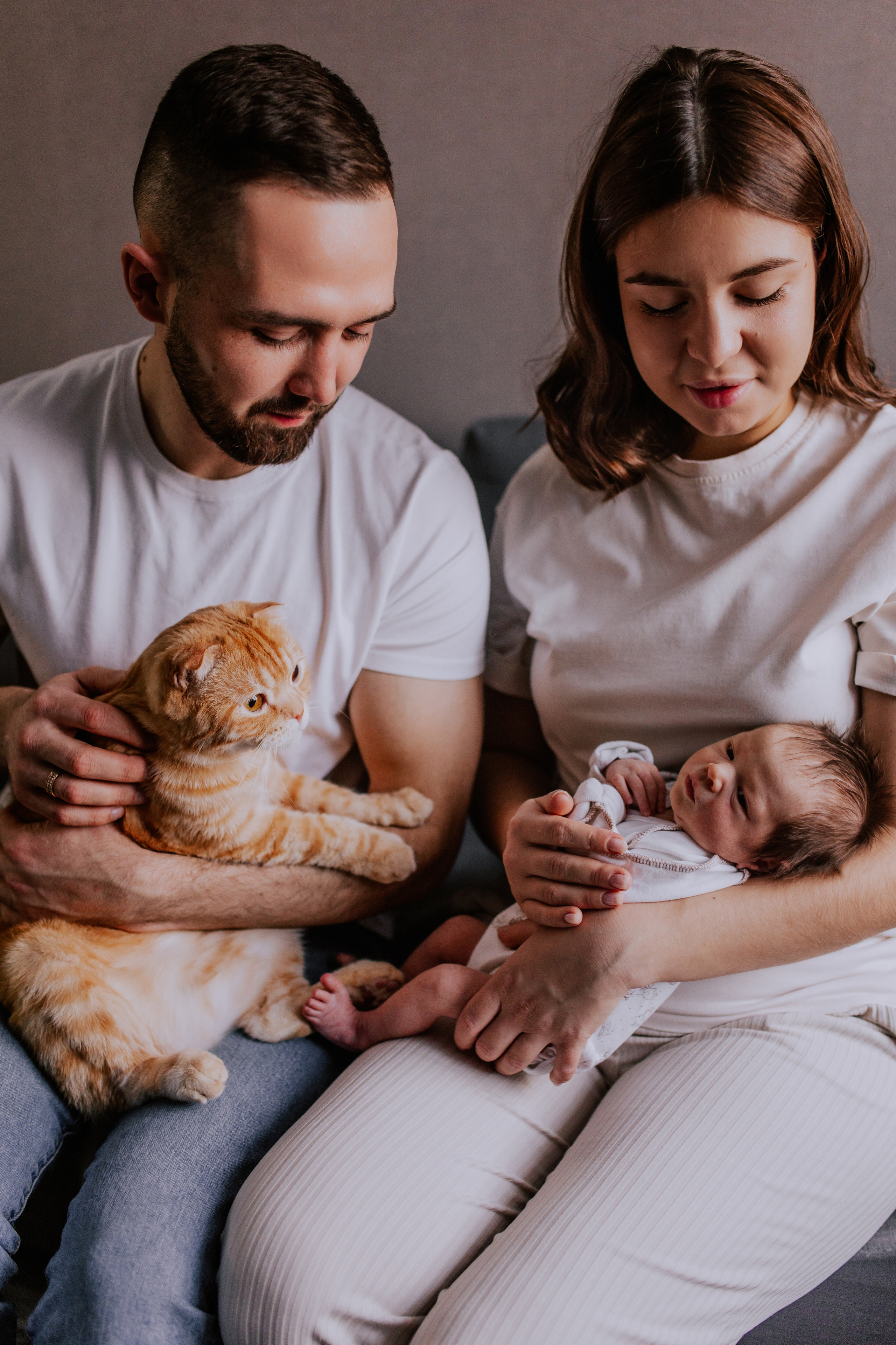 Домашняя съёмка с новорожденным в Тюмени. Фотограф Шелудкова Яна, город Тюмень