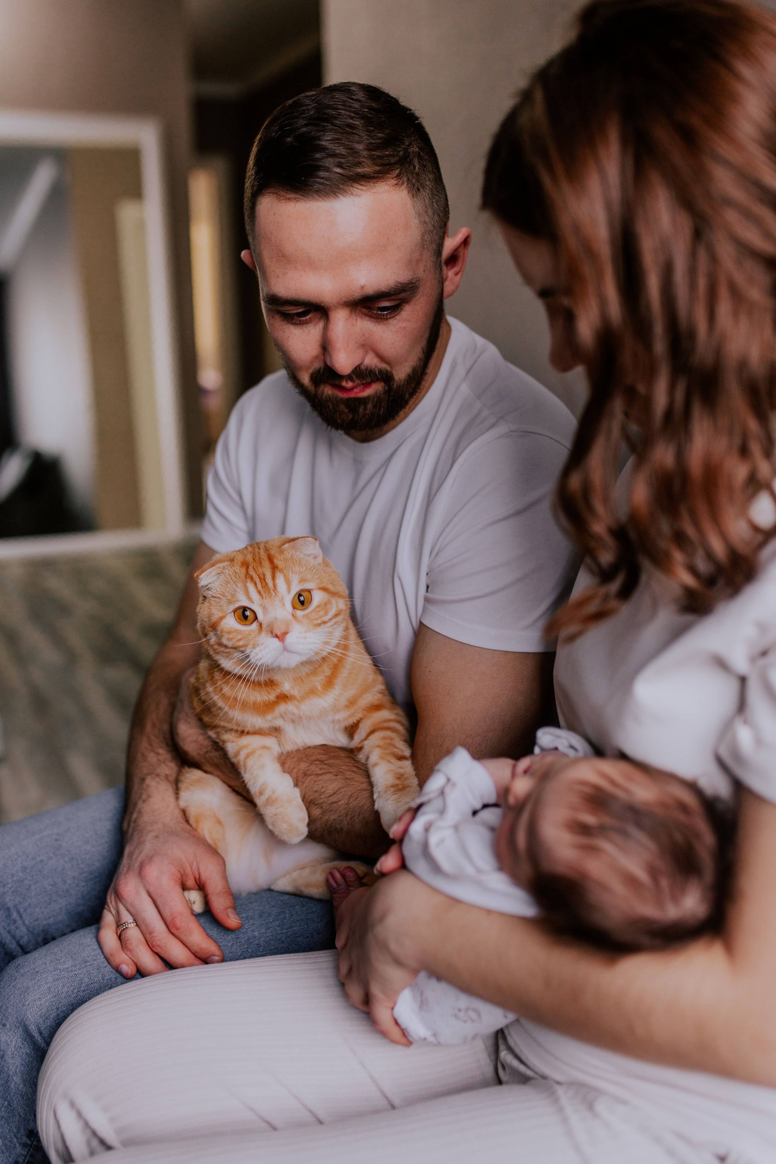 Домашняя съёмка с новорожденным в Тюмени. Фотограф Шелудкова Яна, город Тюмень