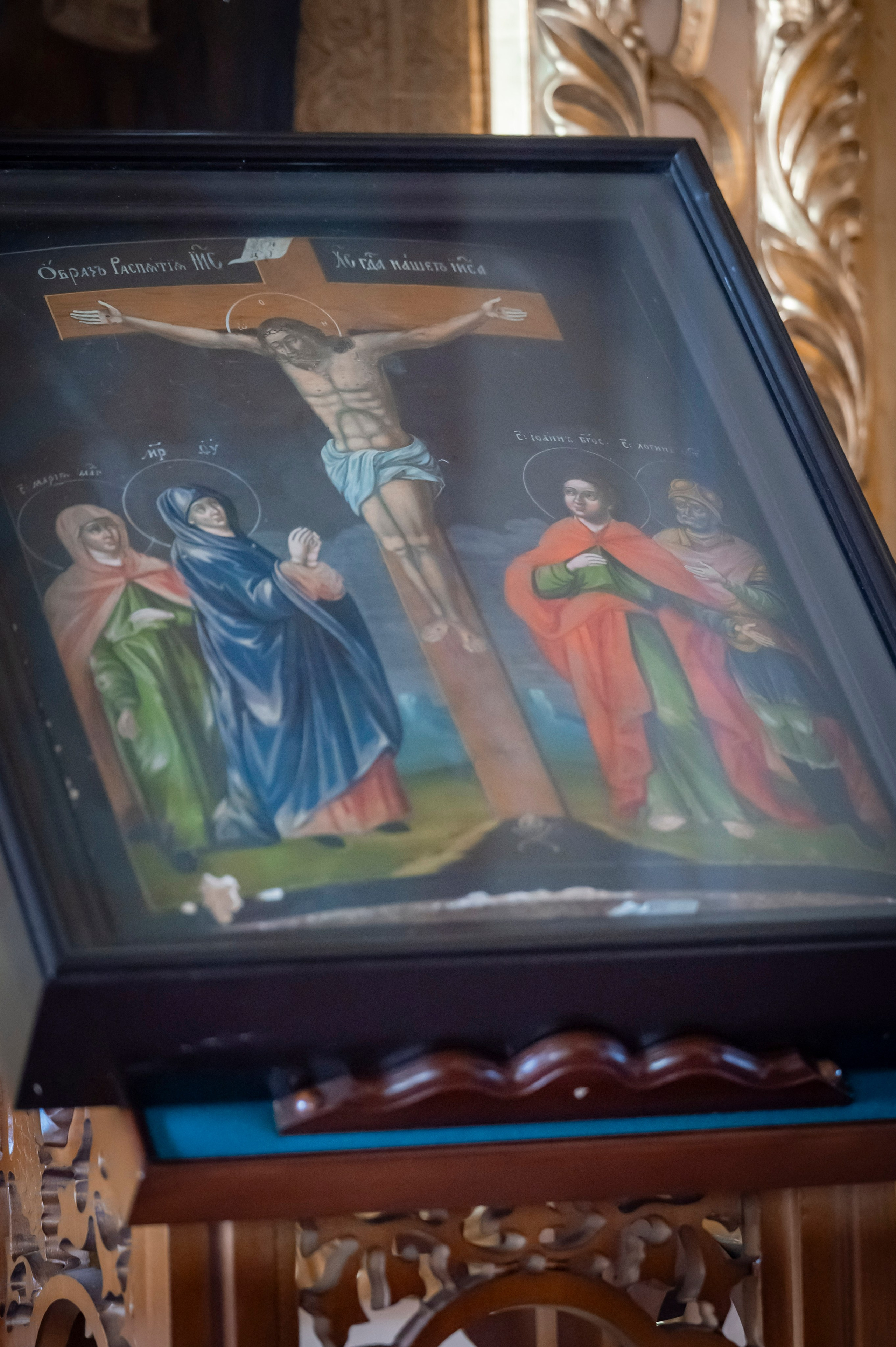 Богородский храм. Благовещение. Божественная Литургия. Антон и Татьяна Денисенко — В храме