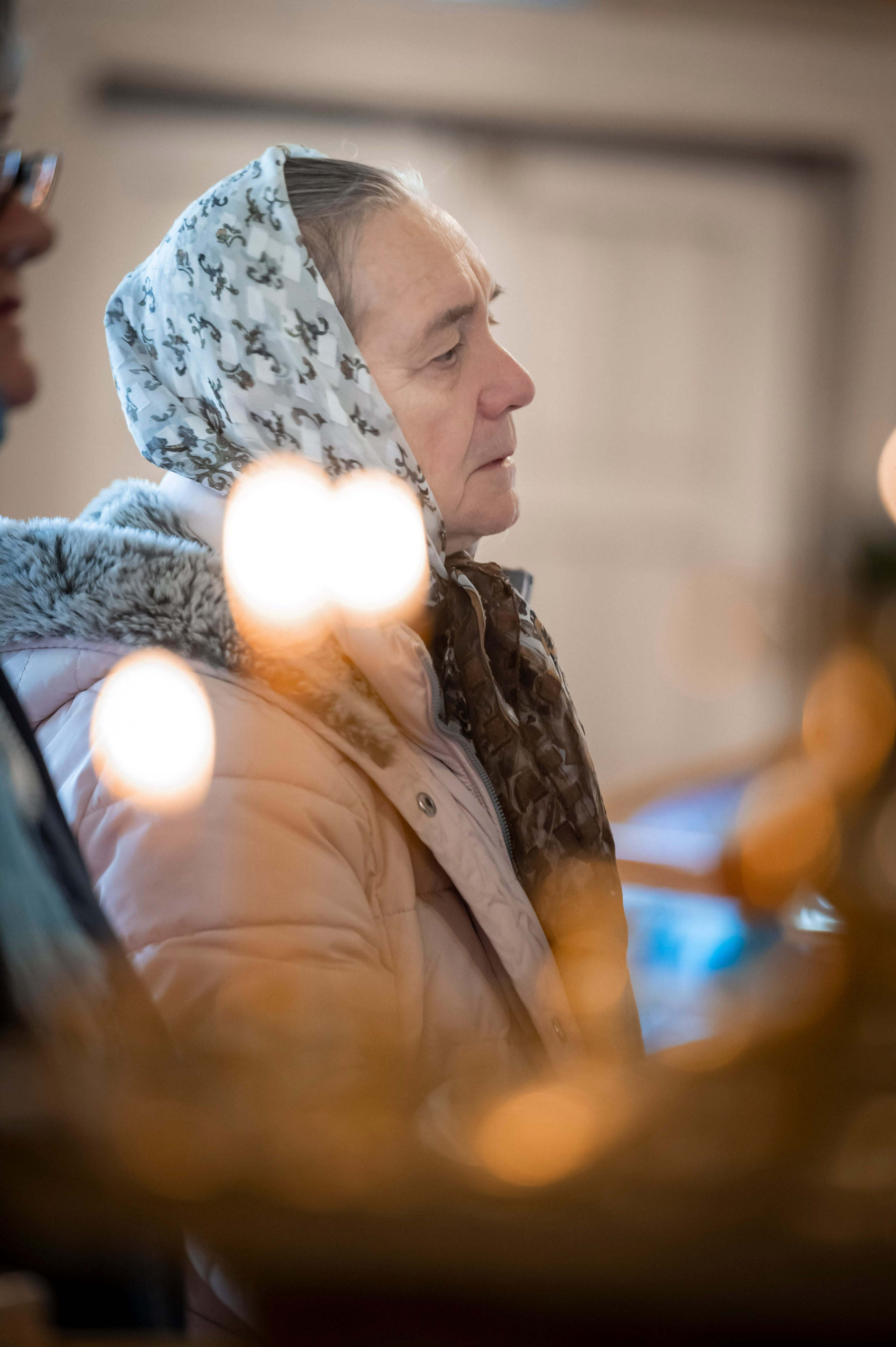 Богородский храм. Благовещение. Божественная Литургия. Антон и Татьяна Денисенко — В храме