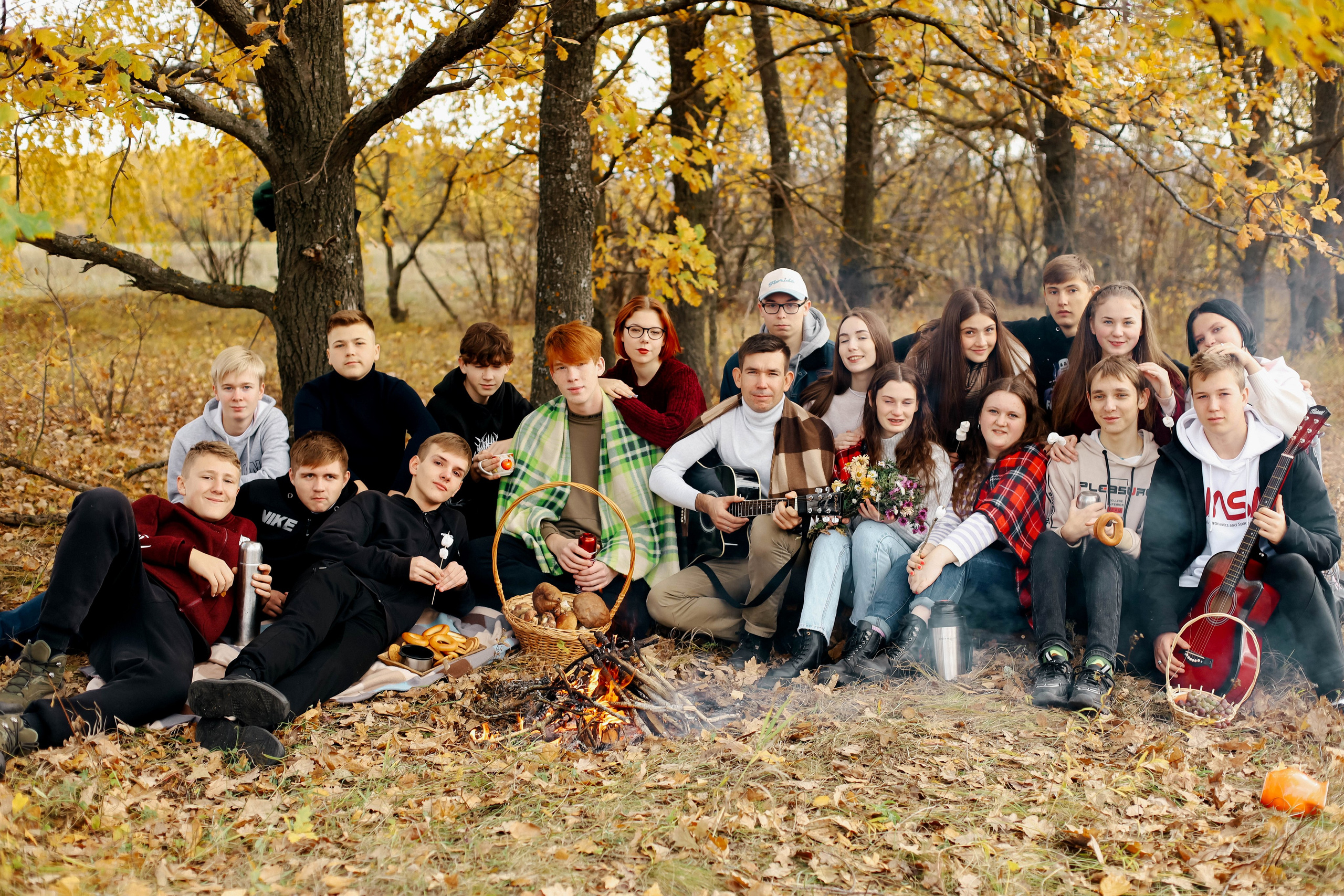 Осенняя фотосессия класса. Семейный и свадебный фотограф в Пензе Валерия Филюкова