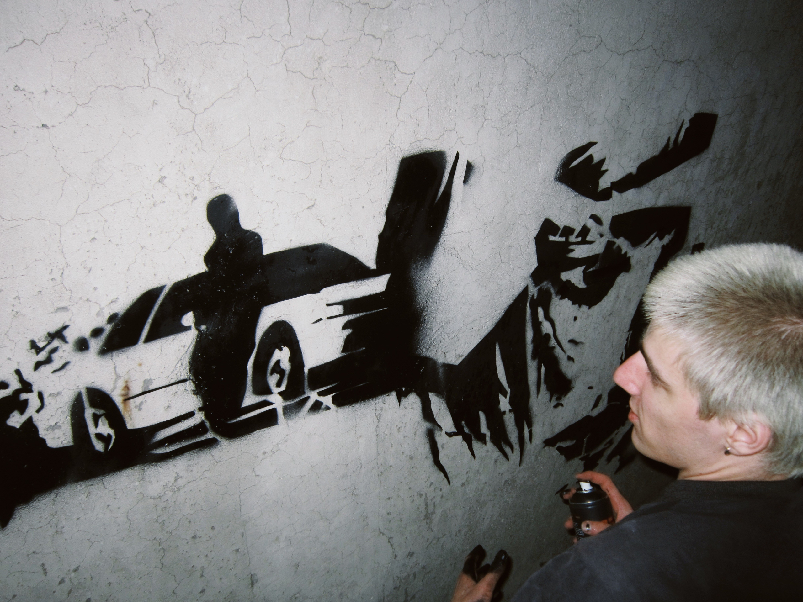Процесс граффити. Концертный и портретный фотограф в Москве Соня Спросонья