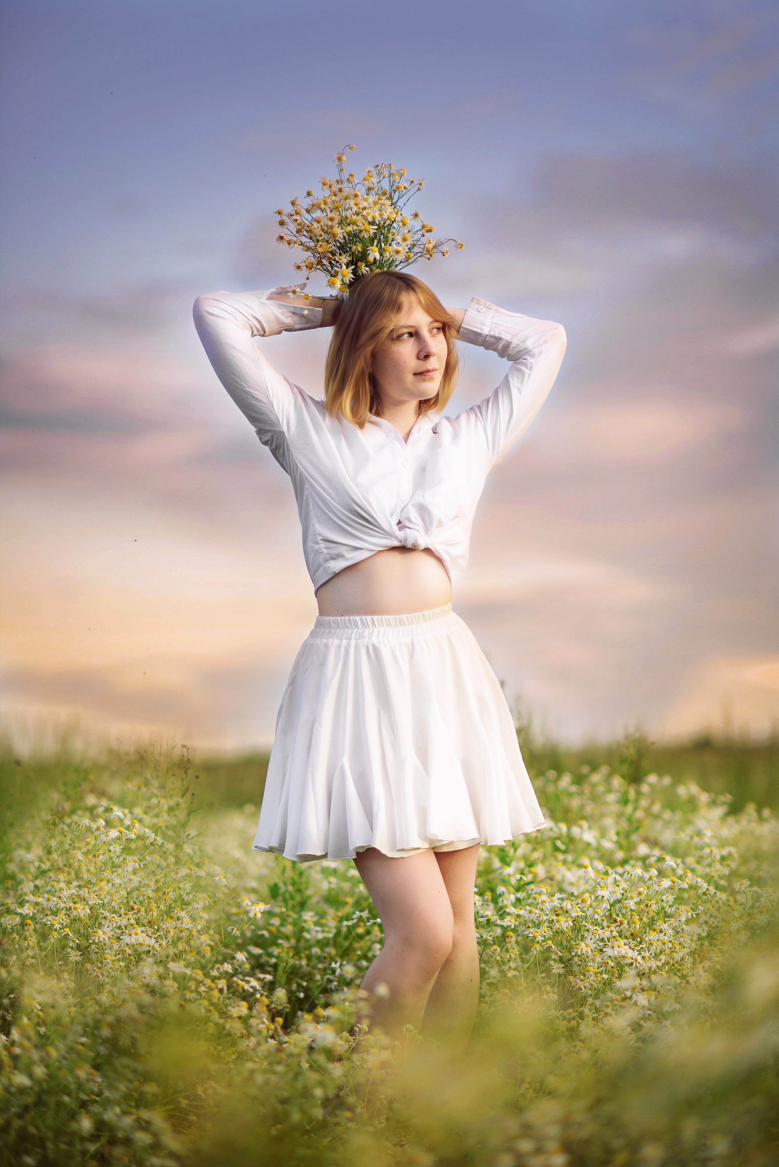 Злата.Ромашки. Школьный, фэшн фотограф в Тюмени и в России Ирина Королева