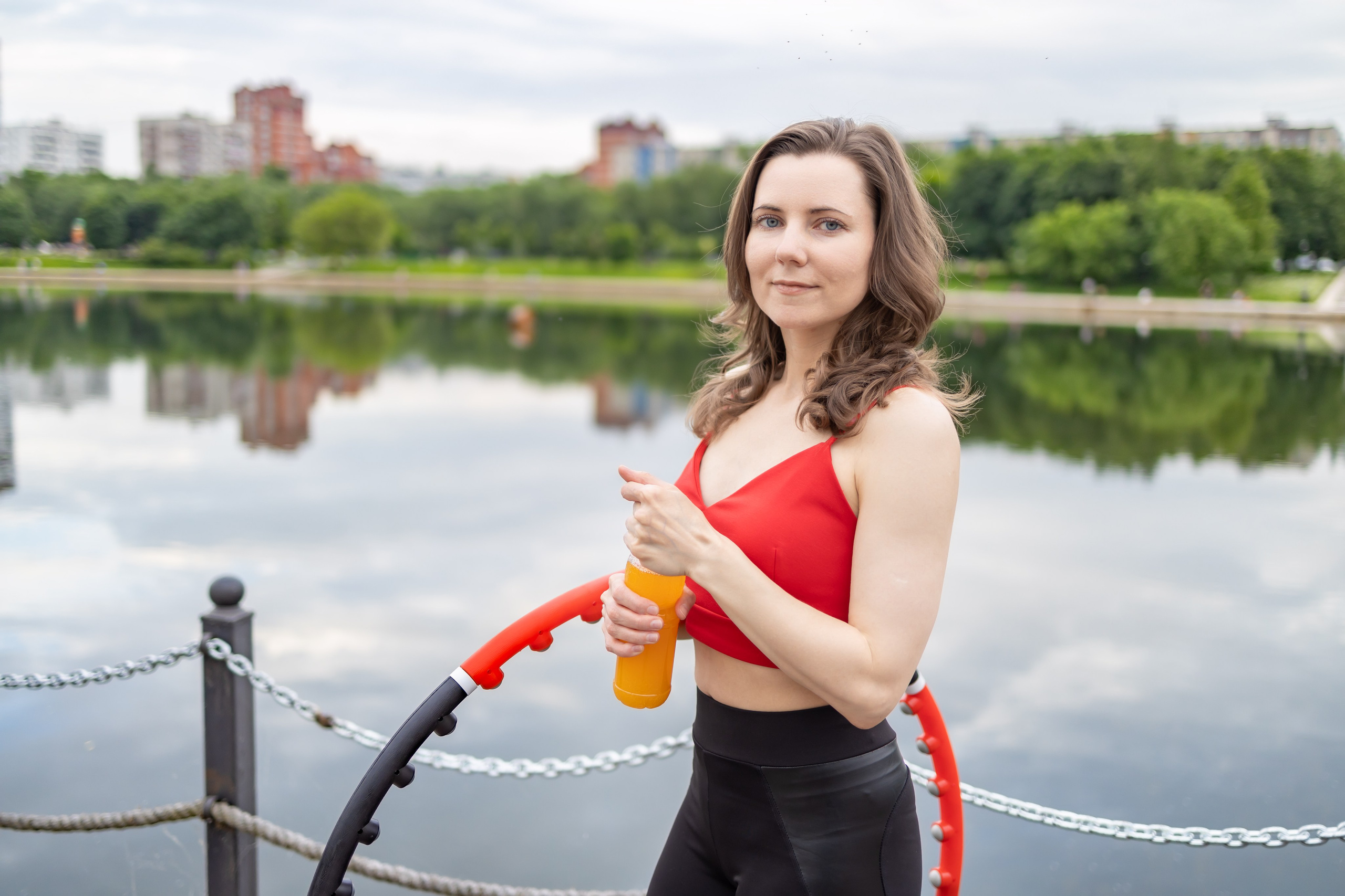 Спортивная фотосессия с хула хупом и йога, пилатес. Репортажный, семейный и студийный фотограф в Москве Демин Алексей