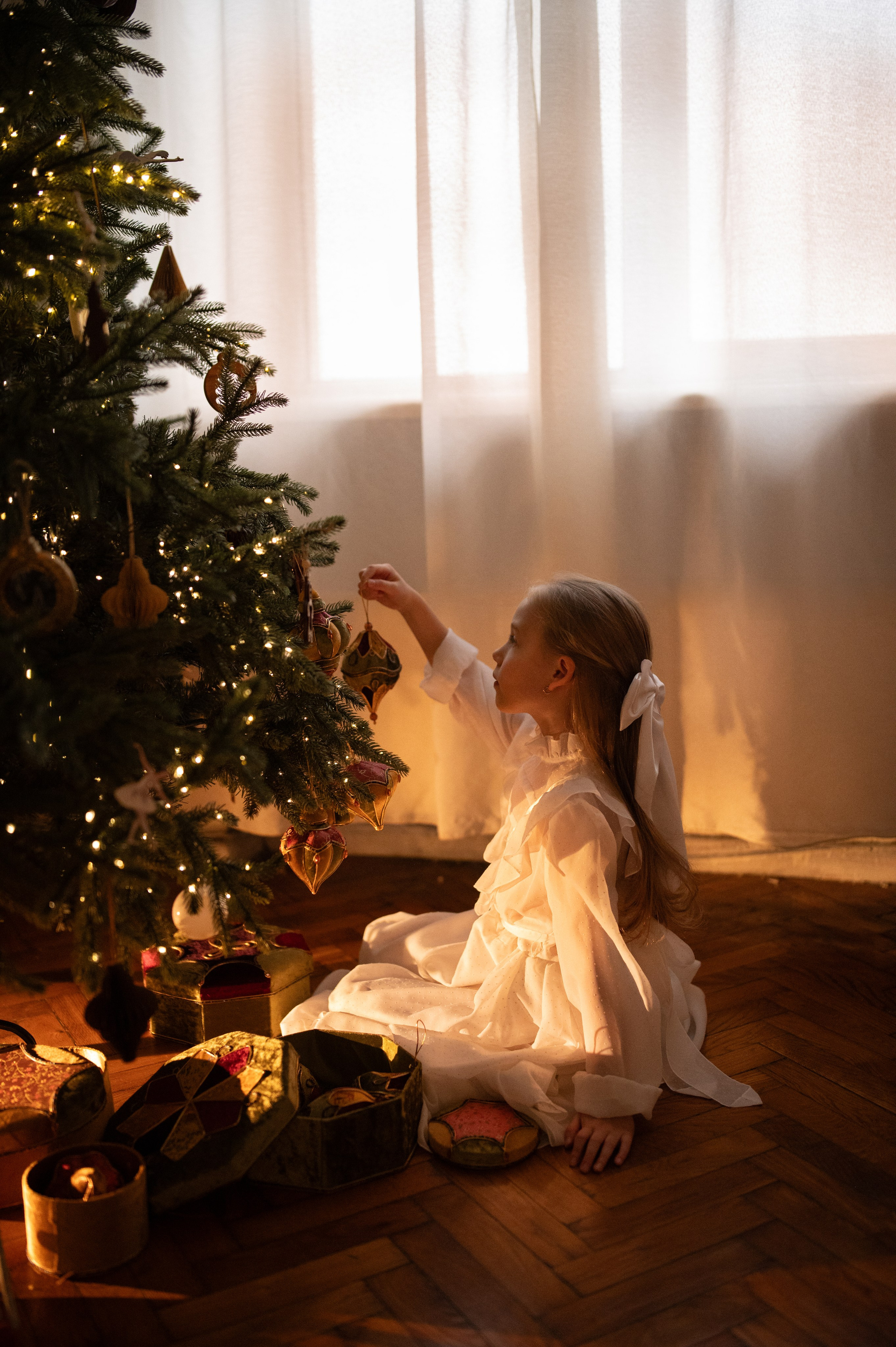 Новый год в винтажном стиле. Семейный и детский фотограф в Москве Анна Оськина