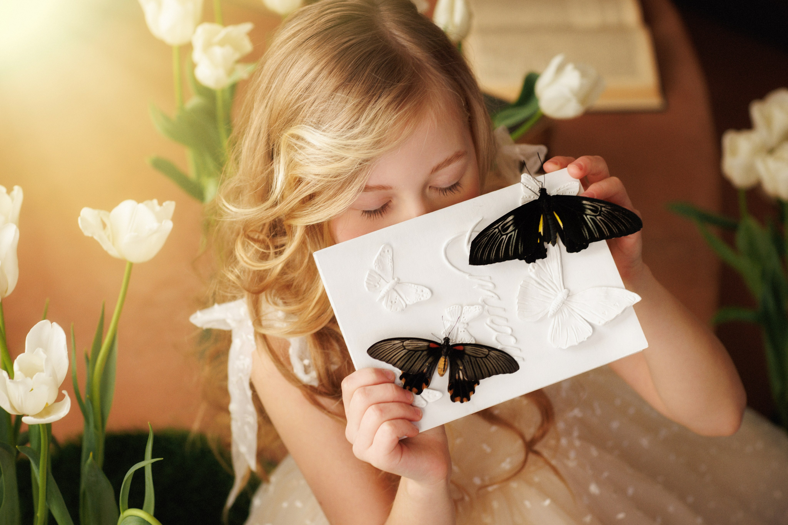 Фотосессия с живыми тропическими бабочками. Семейный и детский фотограф в Краснодаре Анна Трашкова