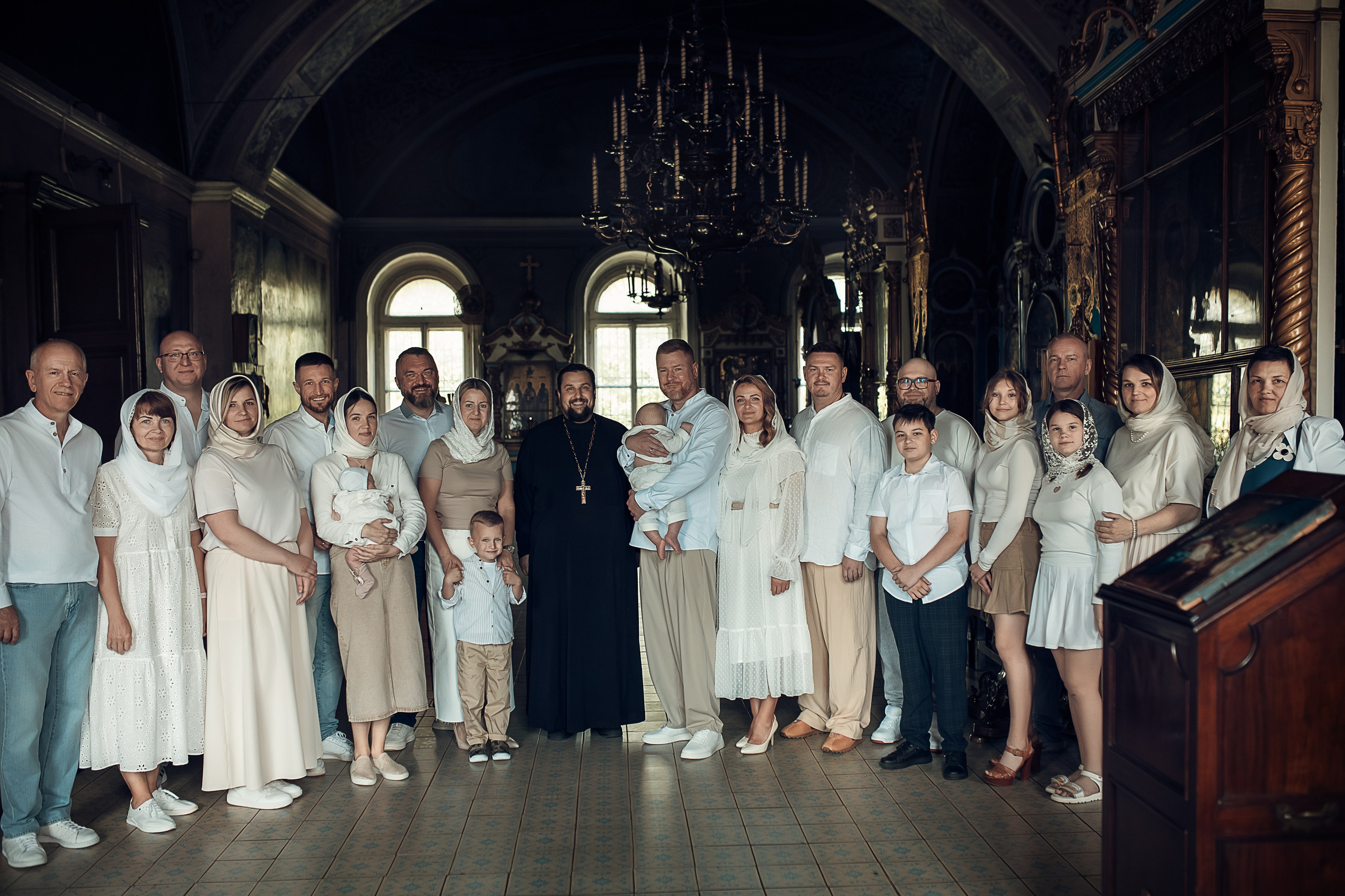 Фотосъемка крещения в храме села Домодедово