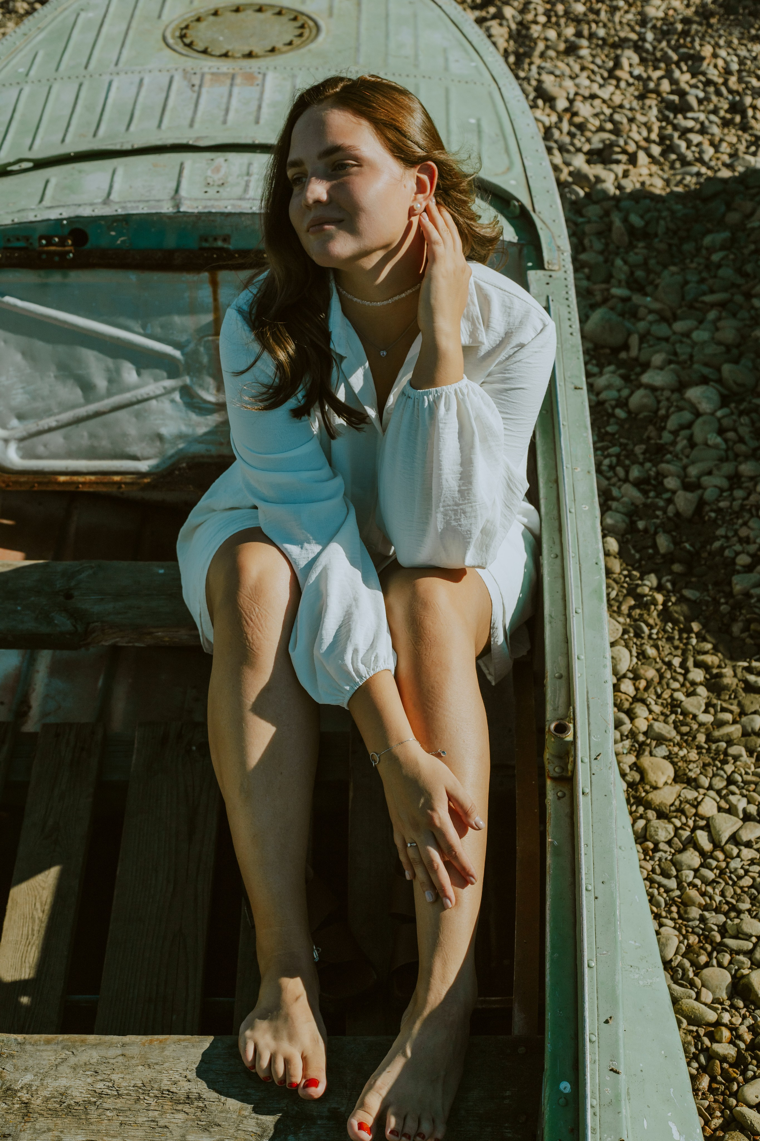 Индивидуальная фотосессия на берегу. Фотограф Ангарск Александра Зарубина