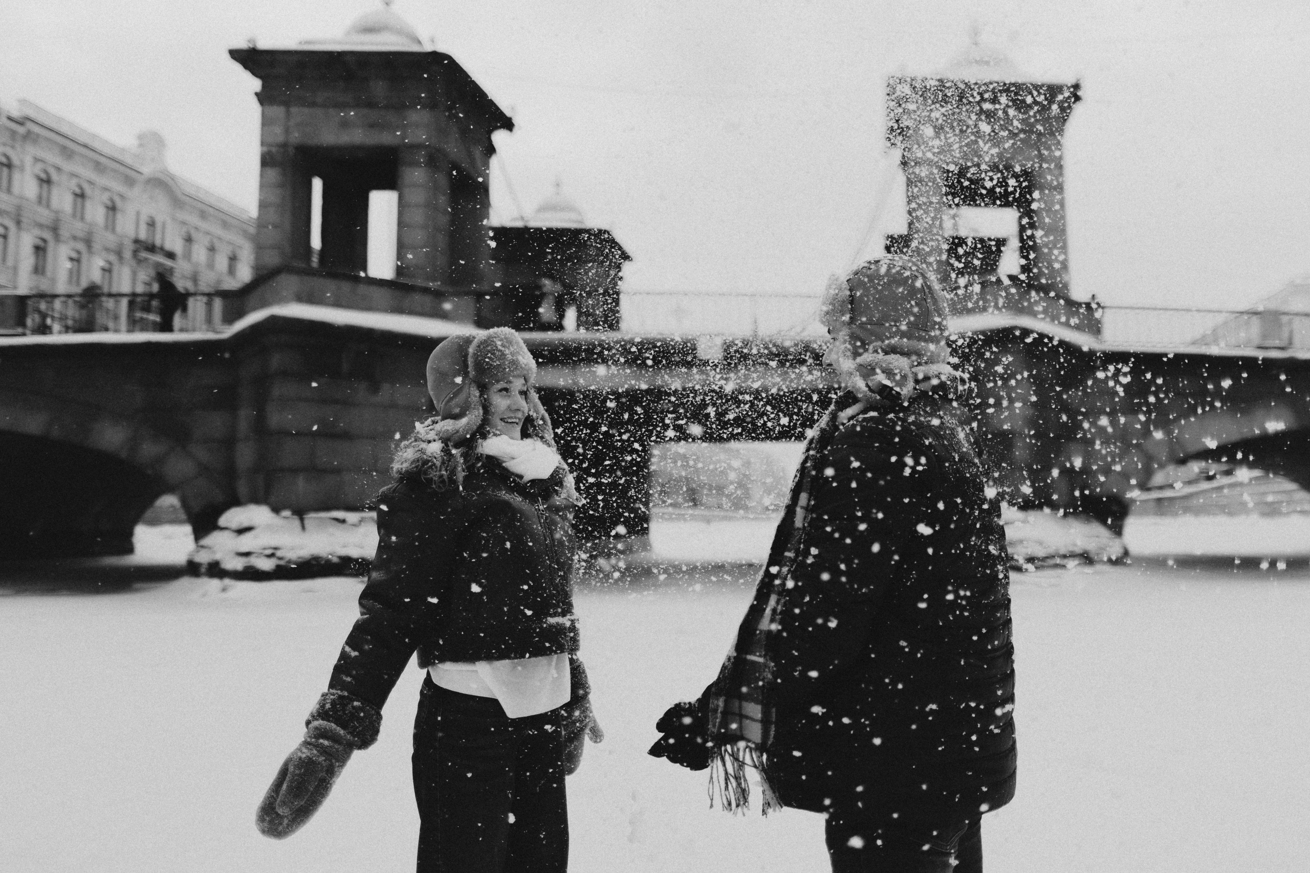 Зима на Фонтанке. Юлия Анисимова — свадебный и семейный фотограф в Санкт-Петербурге