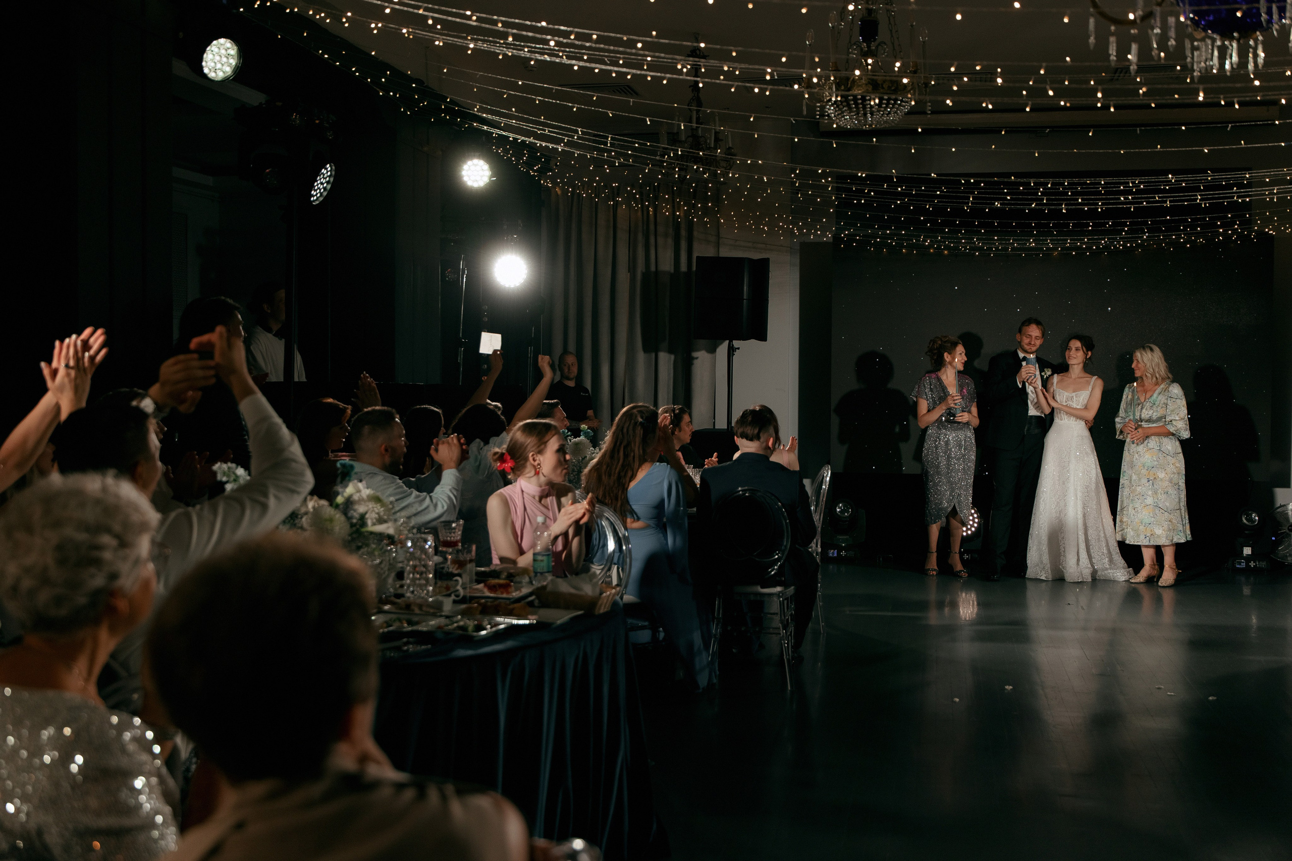 Свадебный ужин в ресторане АРХИТЕКТОР. Свадебный фотограф Москва