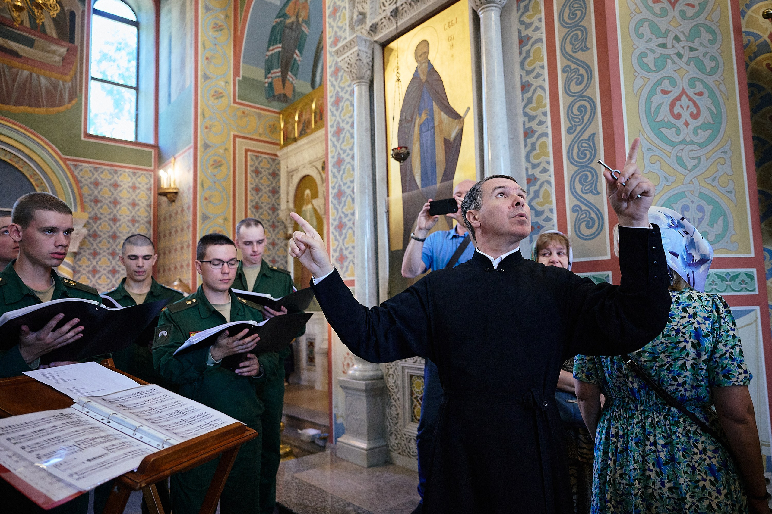 Престольный праздник в храме преподобного Сергия Радонежского в Солнцево. Фотограф Елена Думби