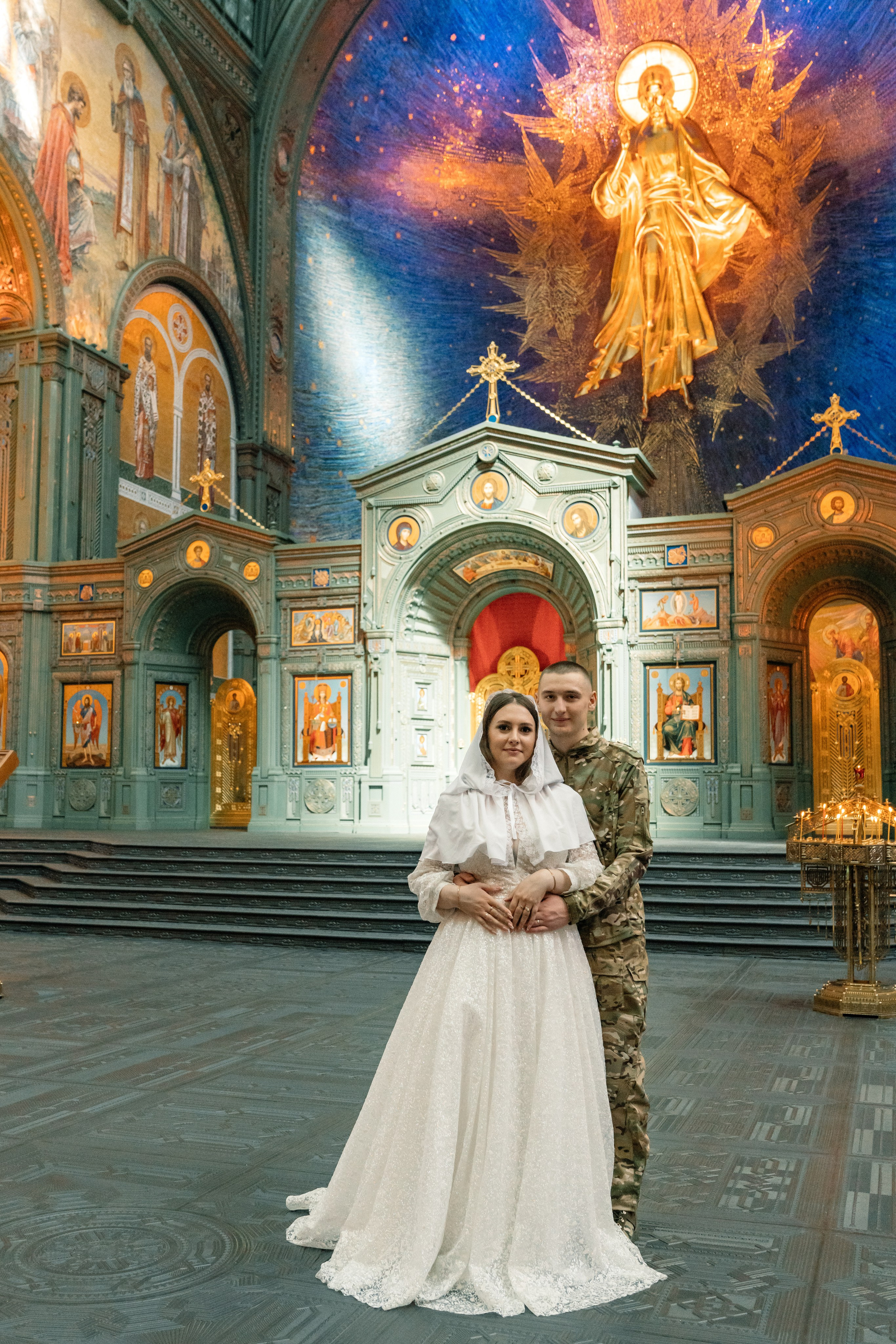 Венчание в Главном храме вооруженных сил (Патриот). Семейный фотограф Одинцово Москва Наталия Черенкова