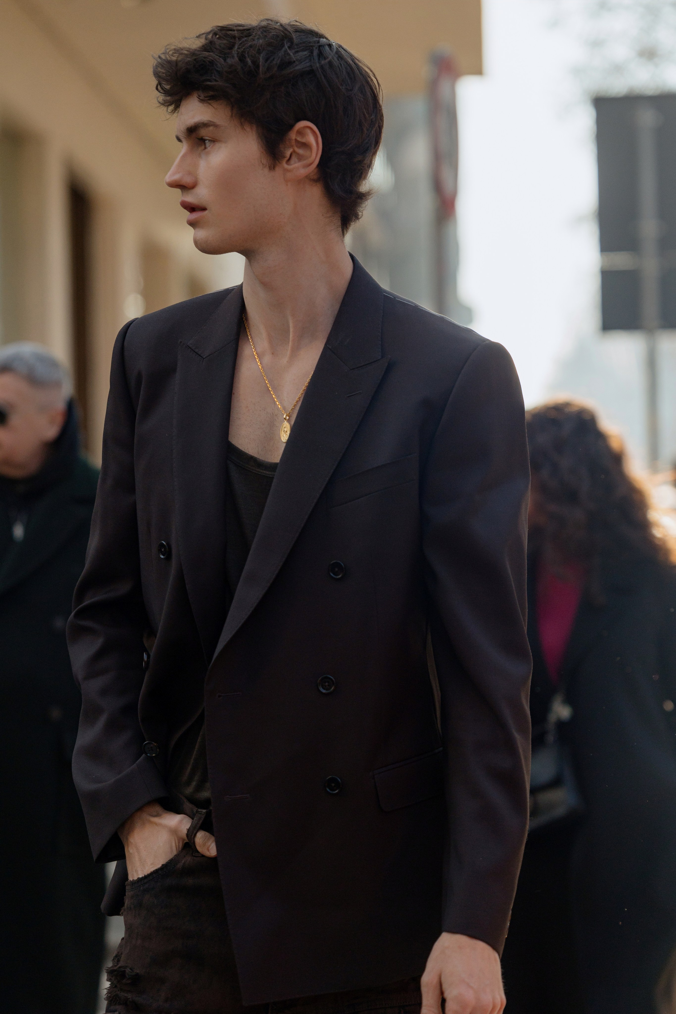 Milan Mens fashion week FW 24/25 D&G. Photographer in Milan Ivan Goncharov
