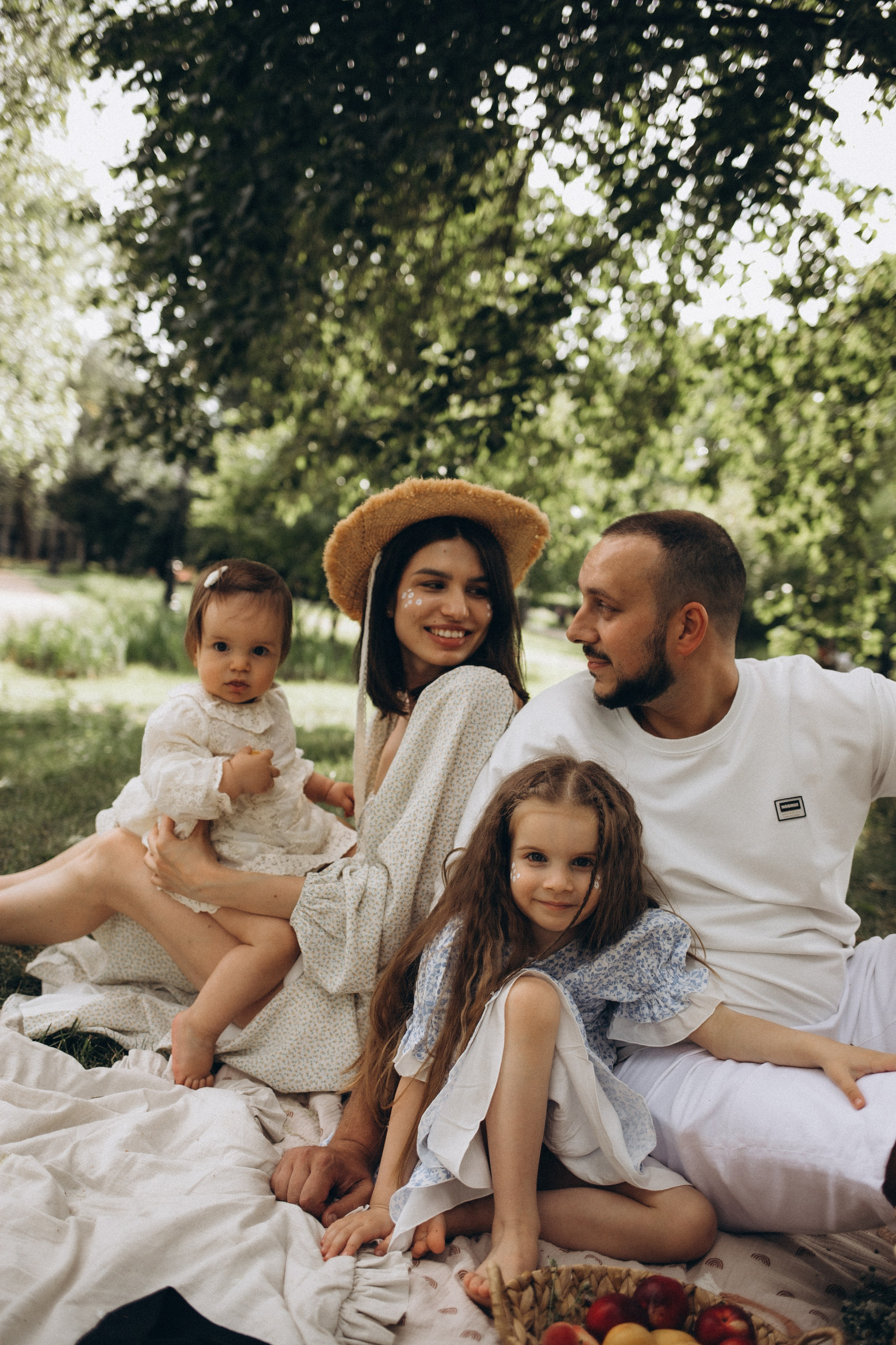 Летний семейный пикник на природе. Семейный и свадебный фотограф Анна Кожокарь