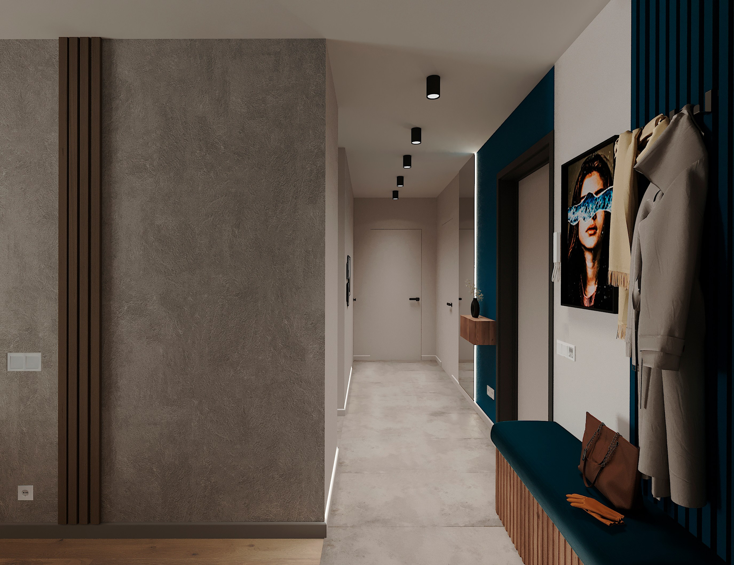 Современный интерьер с акцентами. Lina architector | Дизайн интерьера