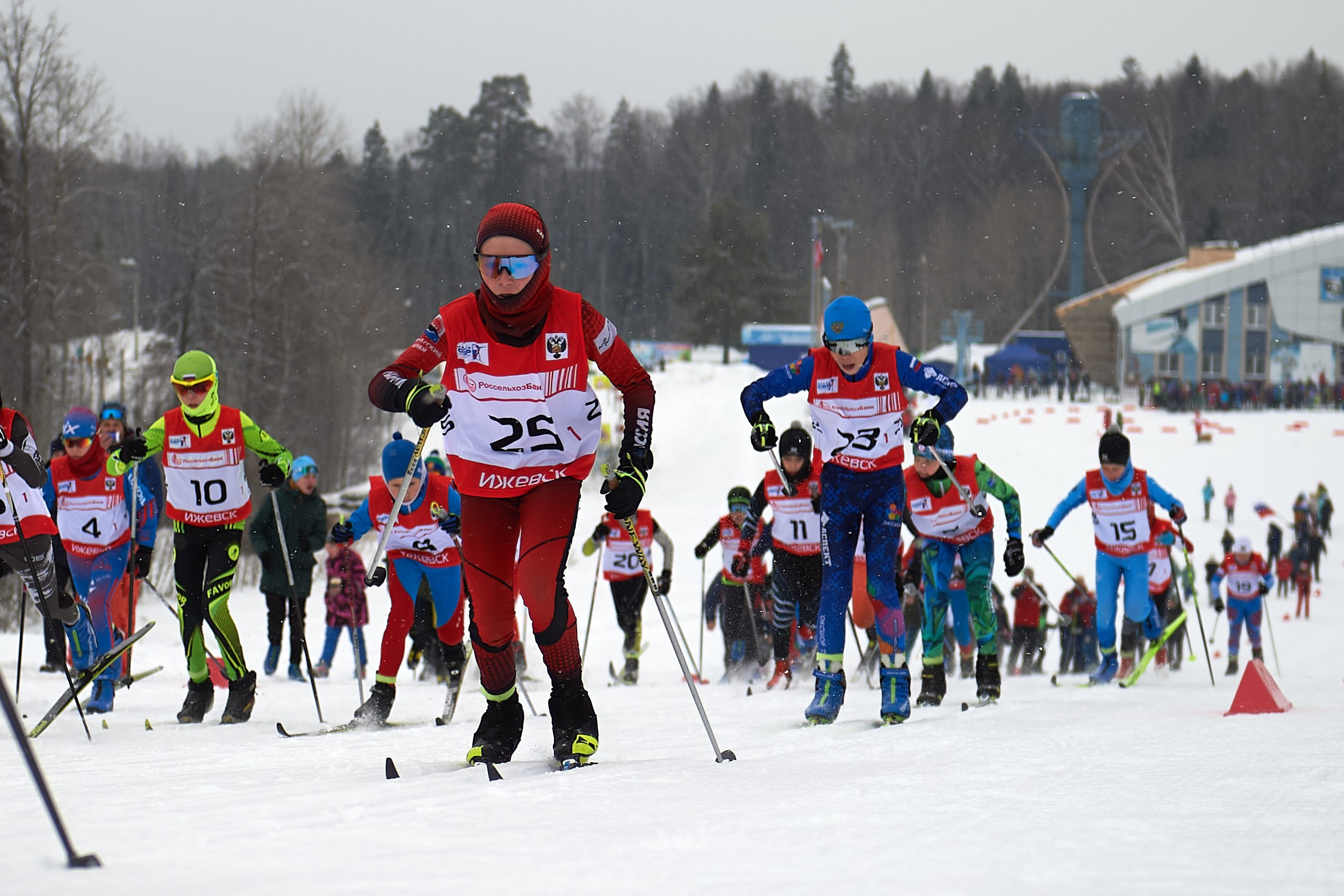 Всероссийские соревнования по лыжным гонкам «Пионерская правда». Ижевс. Спортивный репортажный фотограф в Ижевске Сергей Мерзляков