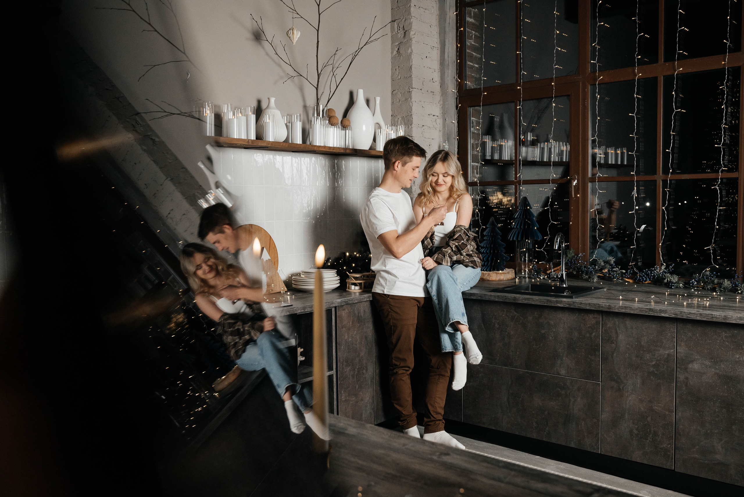 Новогодняя съёмка для Марии и Ивана. Свадебный и семейный фотограф г. Ярославль Савинская Анастасия