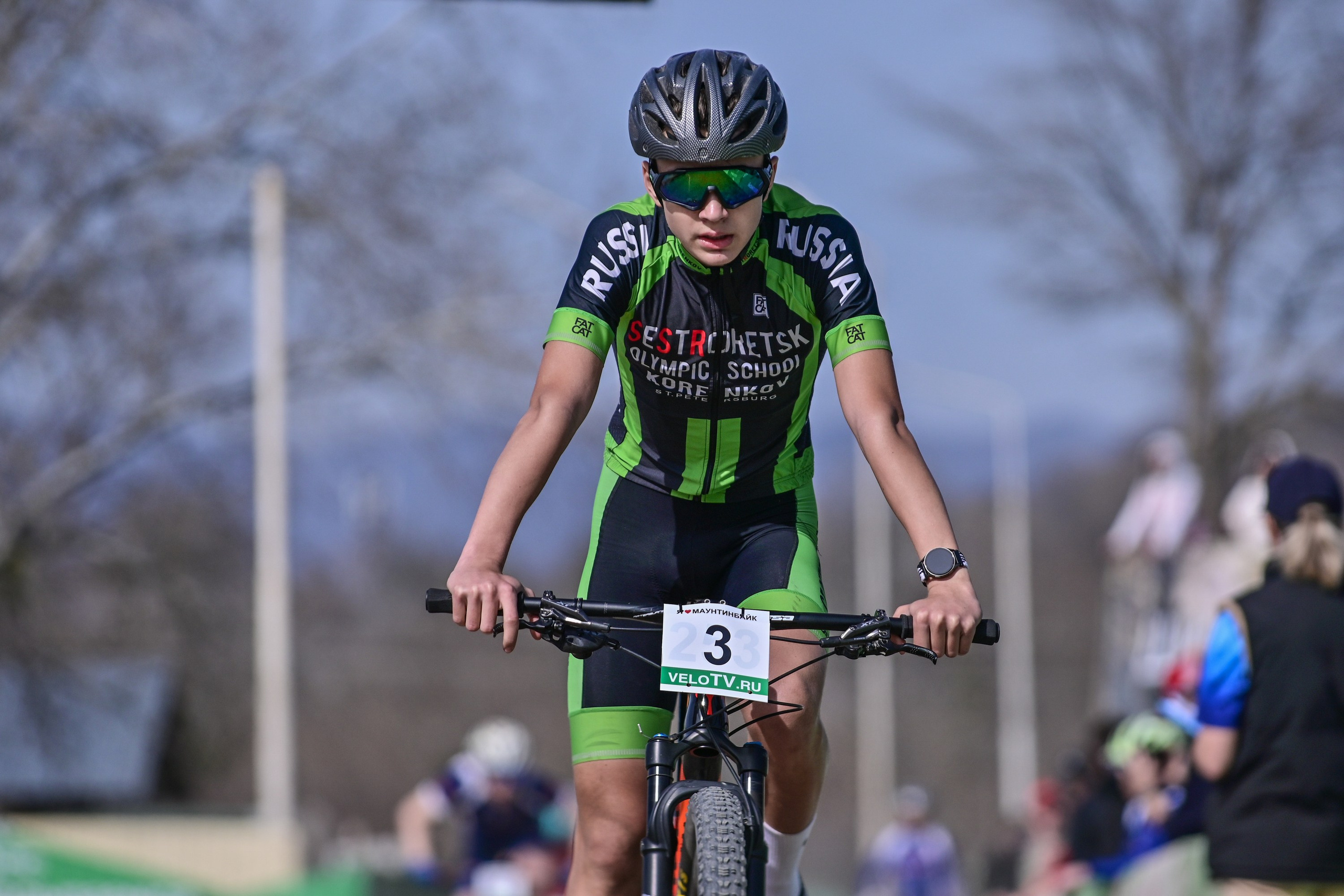 Маунтинбайк, кросс-кантри в Архипо-Осиповке 16 марта 2025. Спортивный фотограф, фотожурналист Павел Ларькин