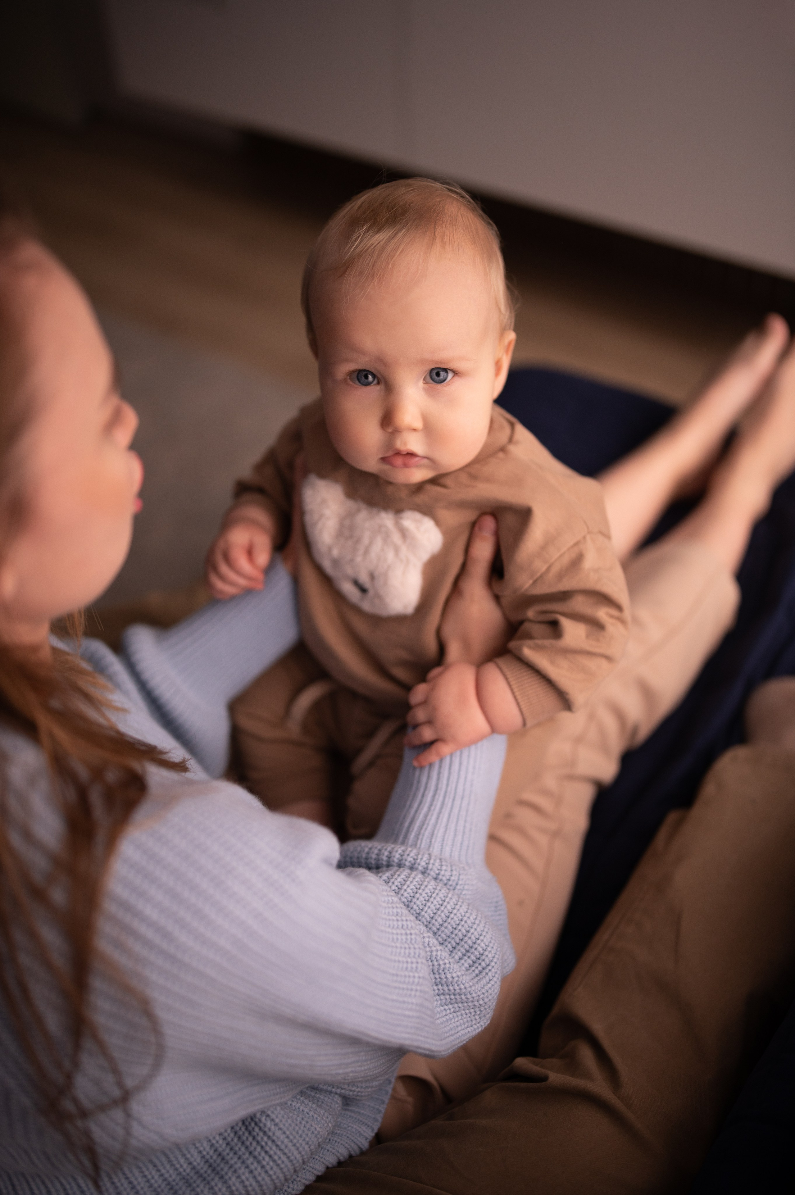Семейная съёмка дома. Семейный и детский фотограф в Москве Анна Оськина