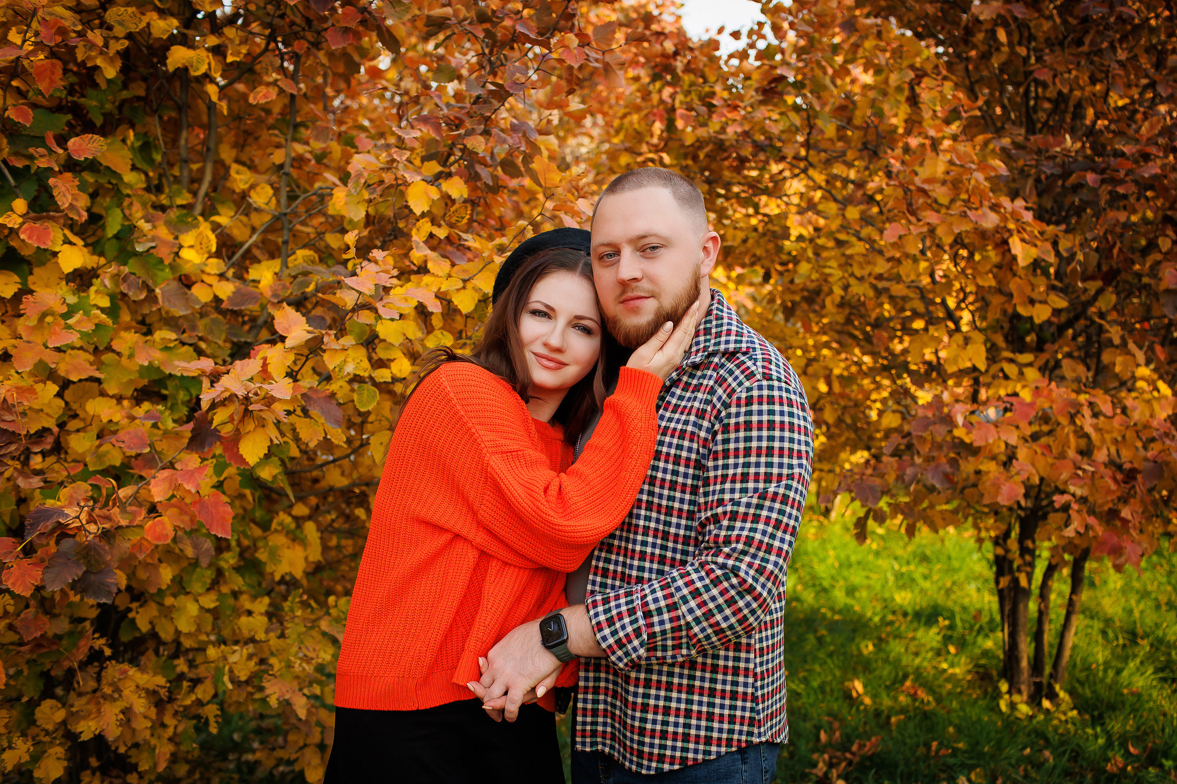 Осенняя семейная фотосессия в парке Алматы. Свадебный и семейный фотограф Алматы Владимир Акуленко