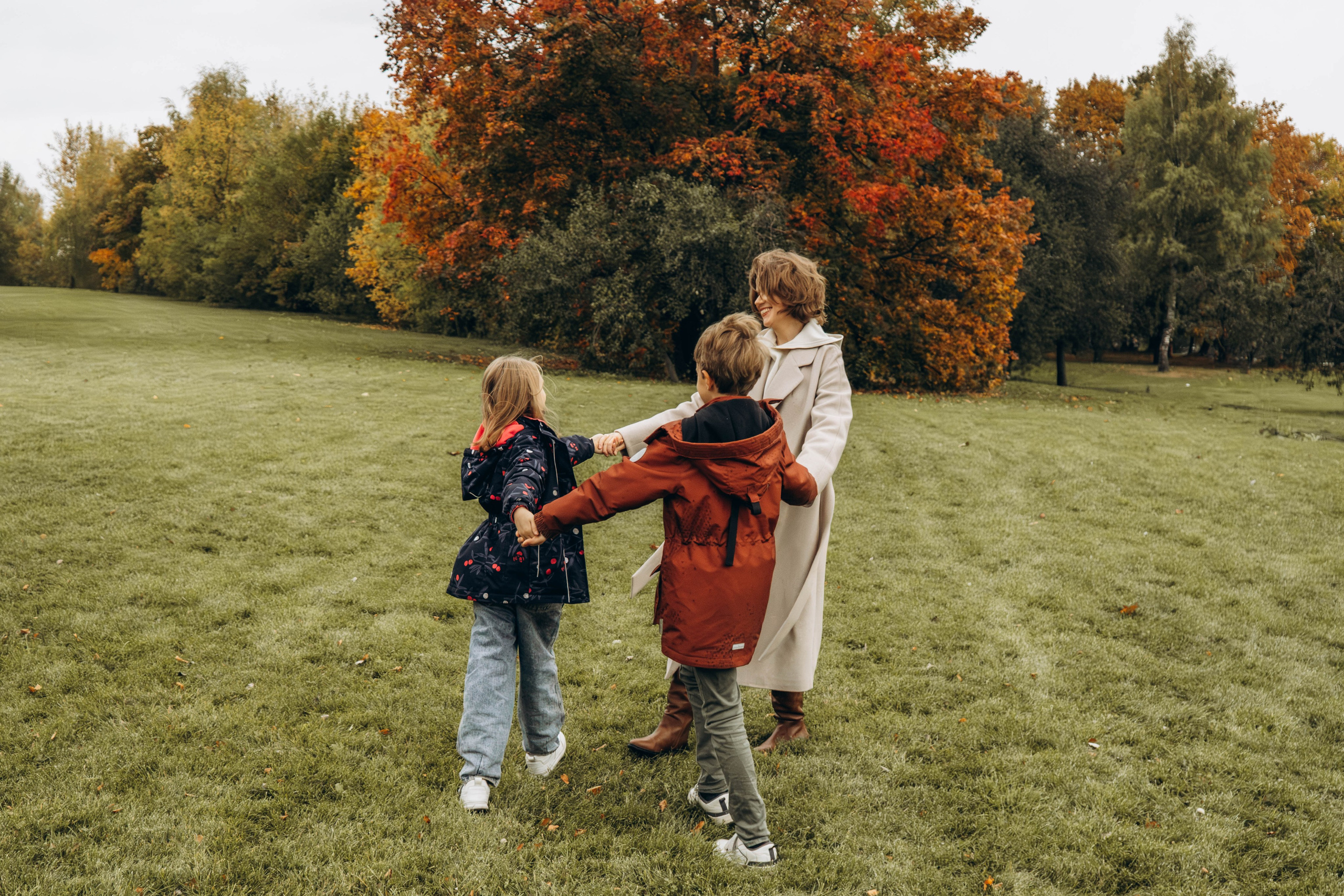 Осенняя семейная съемка в парке Царицыно. Фотограф Москва Валерия Веденина
