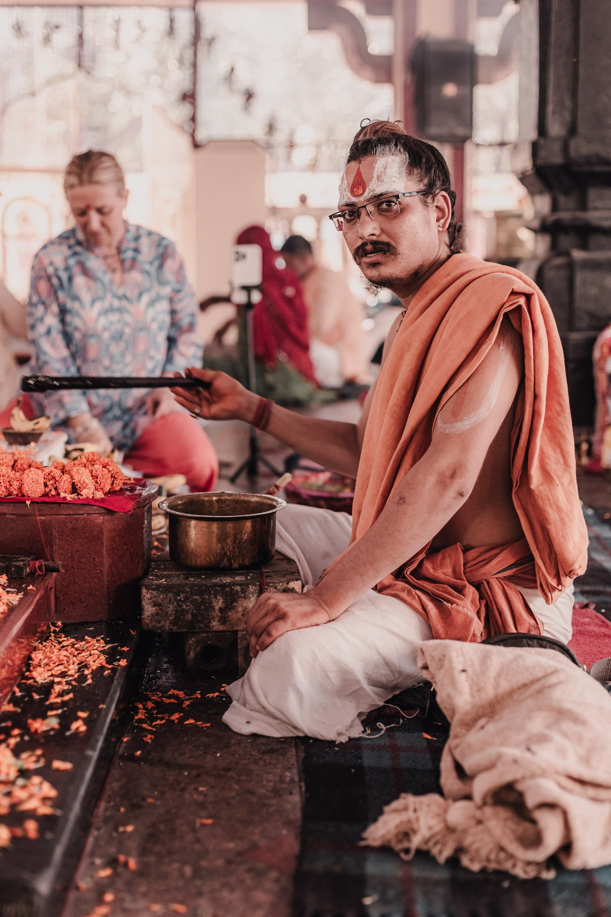 Navaratri yajna at Devraha Baba Ji ashram. Мариам Багдасарян