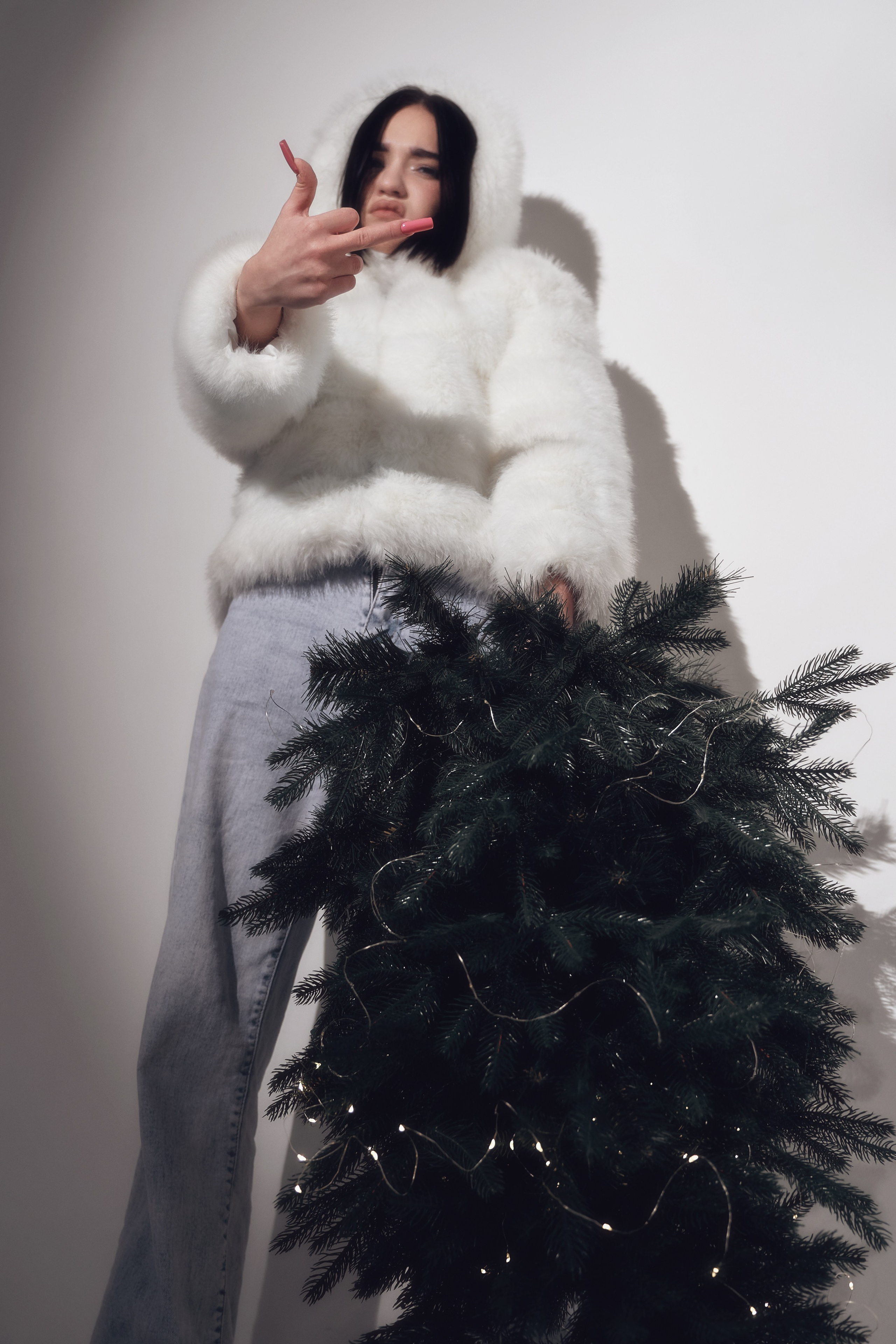 Стильная новогодняя фотосессия в Тюмени