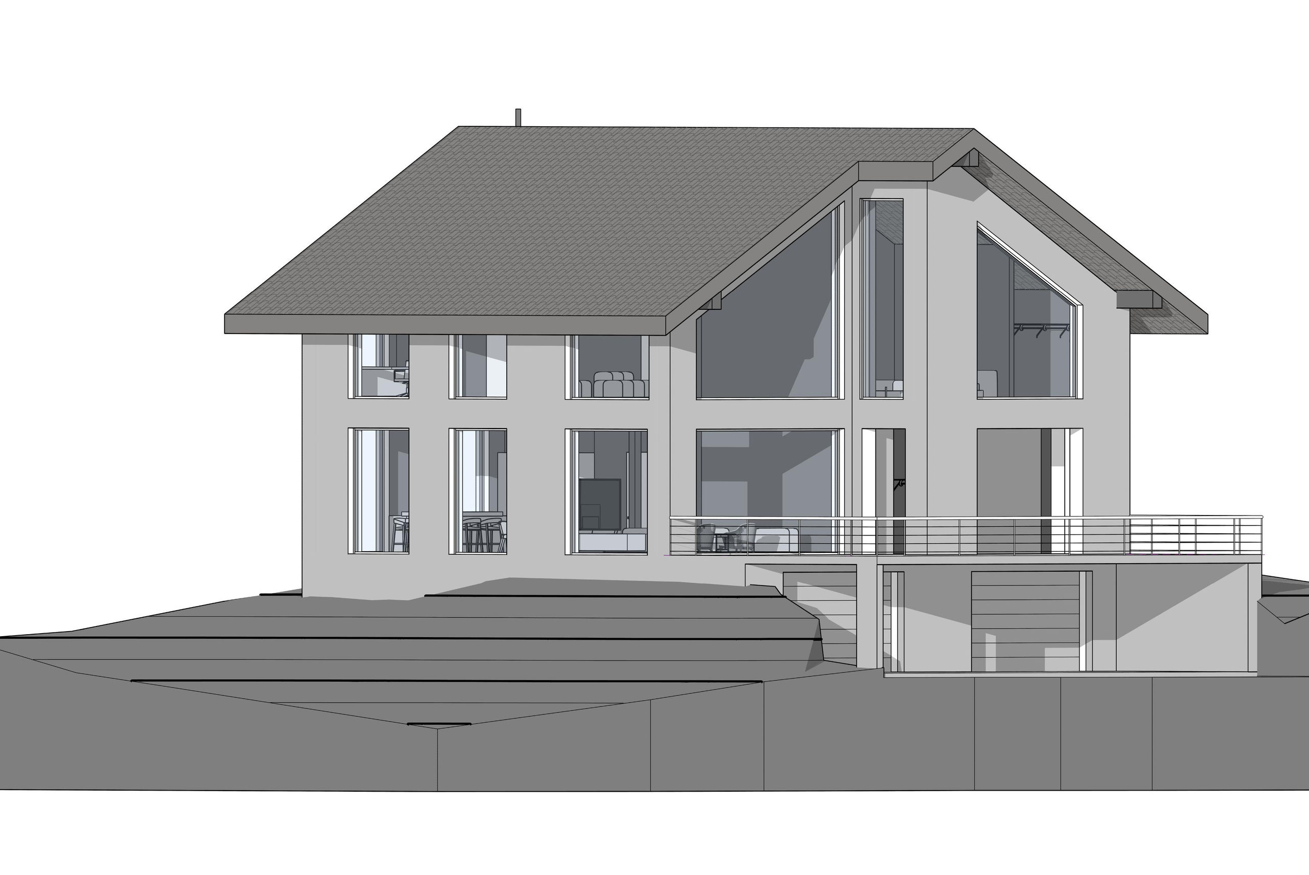 Загородный дом Сикачи-Алян. Архитектурно-дизайнерское бюро ROOMS