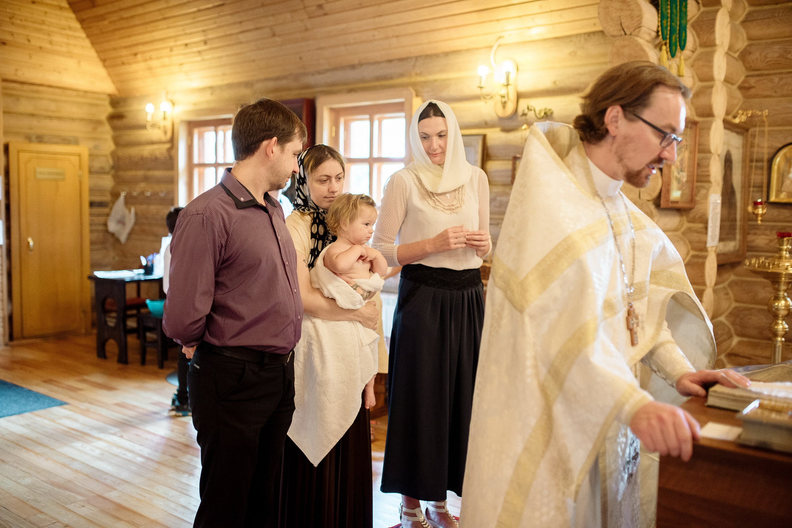 Крещение Глашеньки. Фотограф Мария Стрелкова