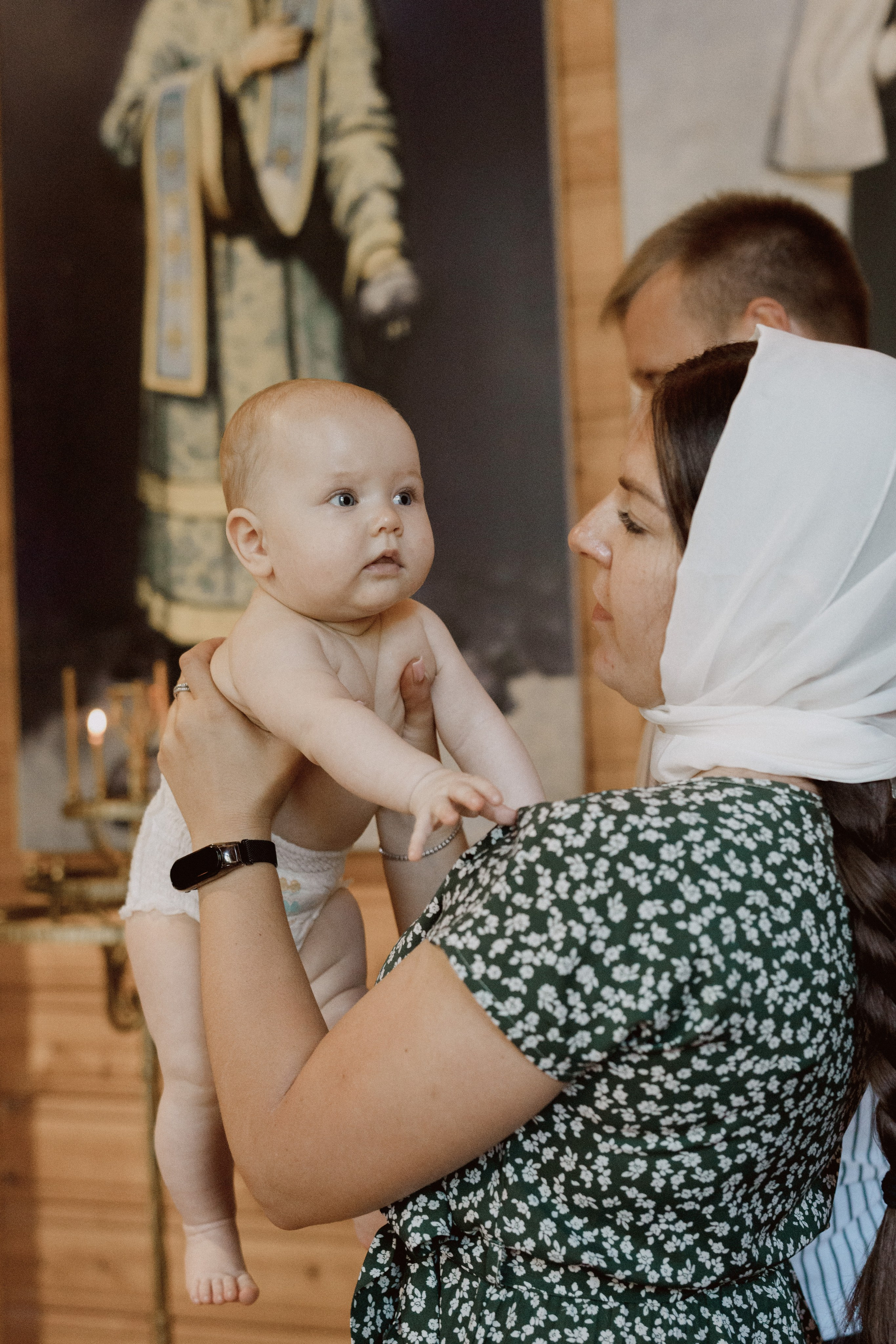 Крещение в храме Св. Спиридона Тримифунтского г. Ломоносов. Семейный фотограф и видеограф Алёна Ким