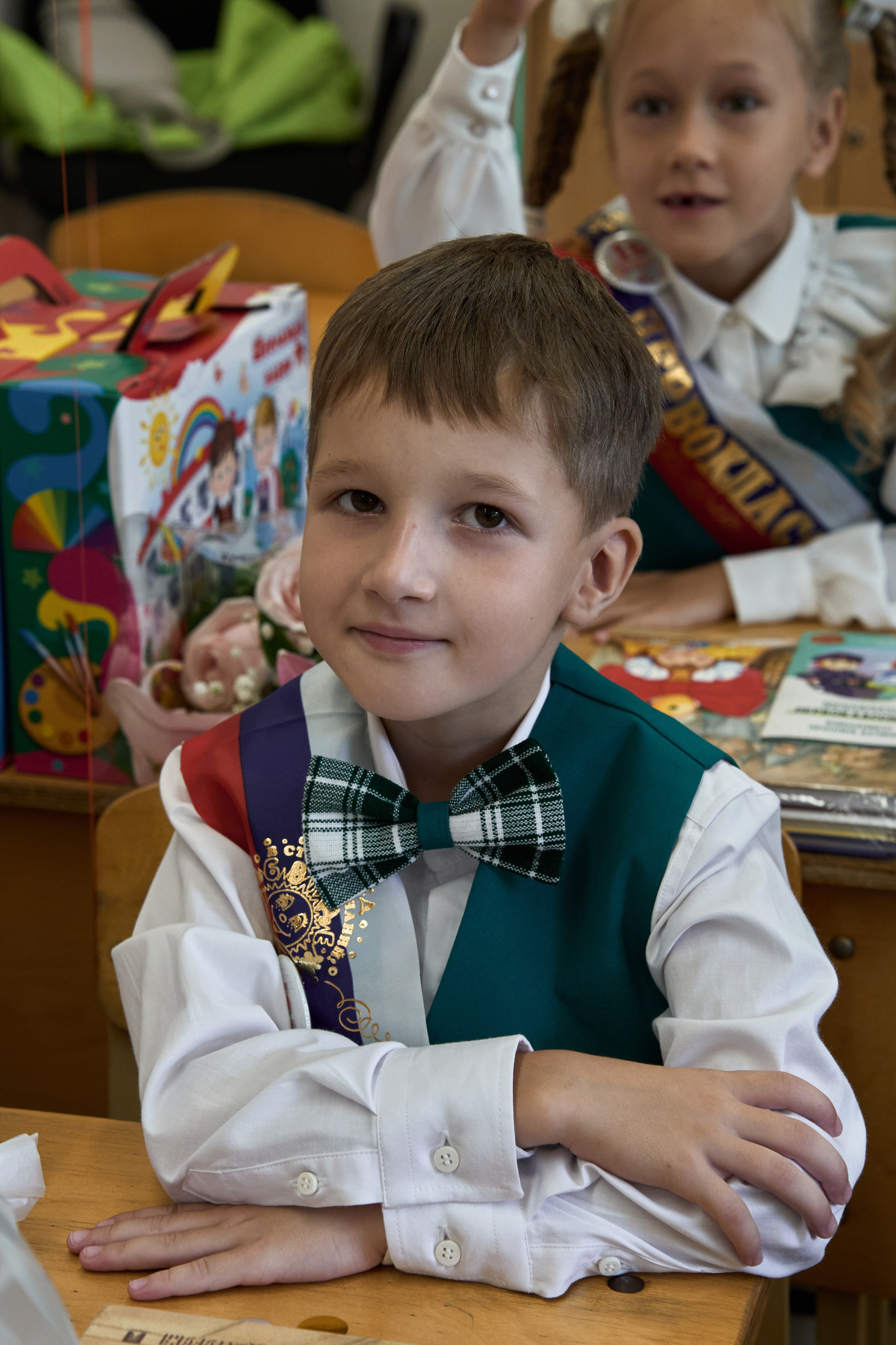 Школьная линейка. 1«Б». Фотограф в Санкт-Петербурге Настя Атом