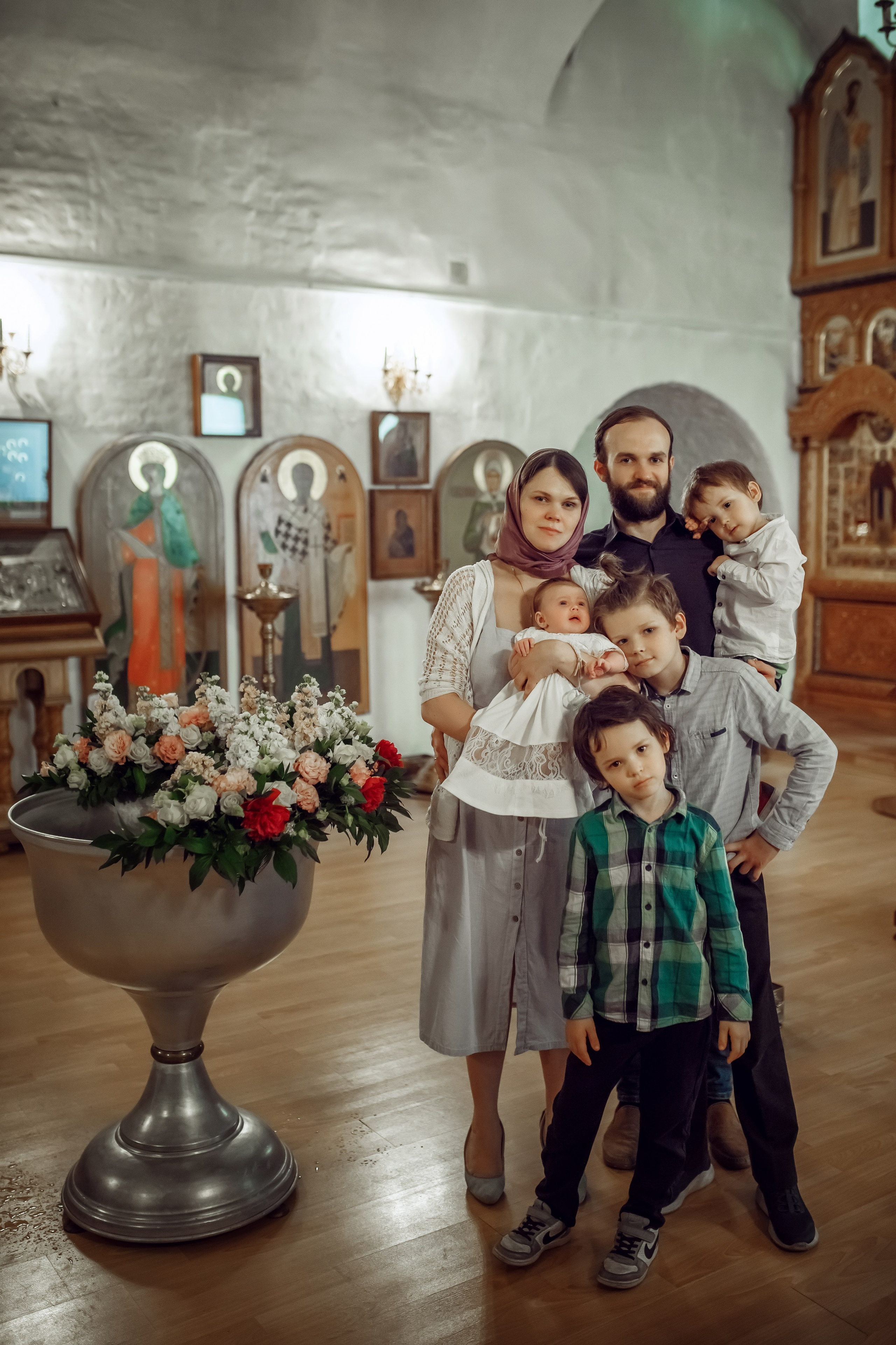 Крещение Александры. Фотограф на Крещение, семейный фотограф в Москве