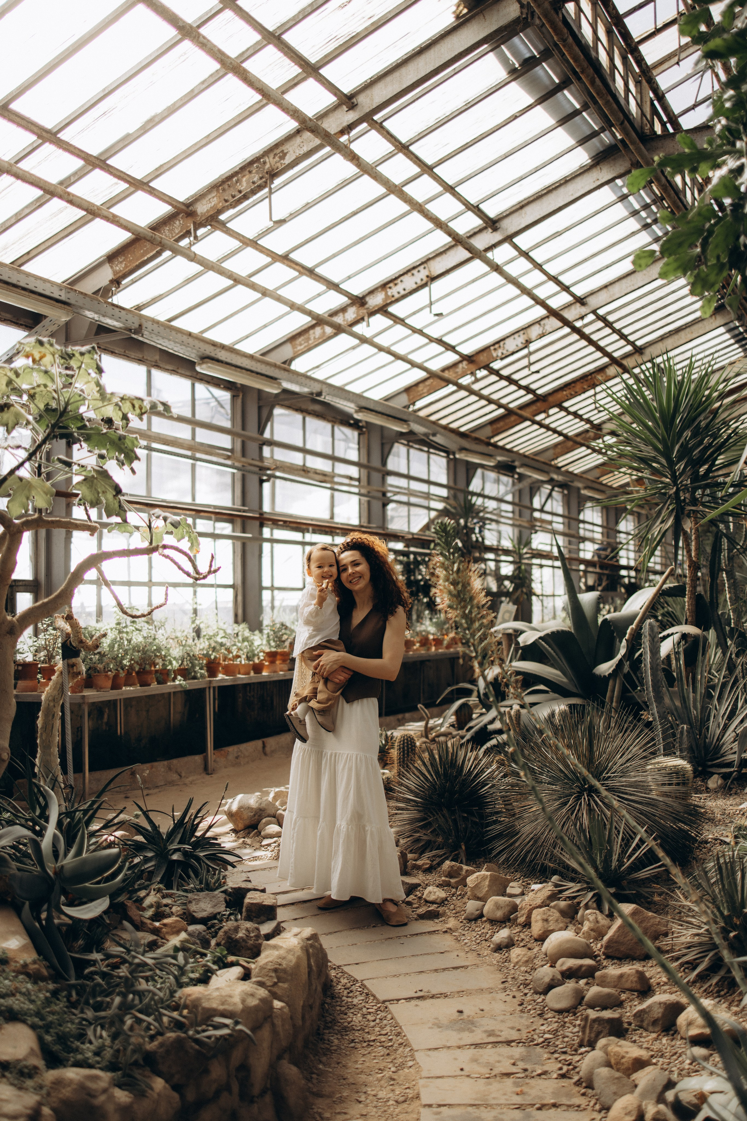 Прогулка по оранжерее. Семейный фотограф в Москве Ксения Аганина