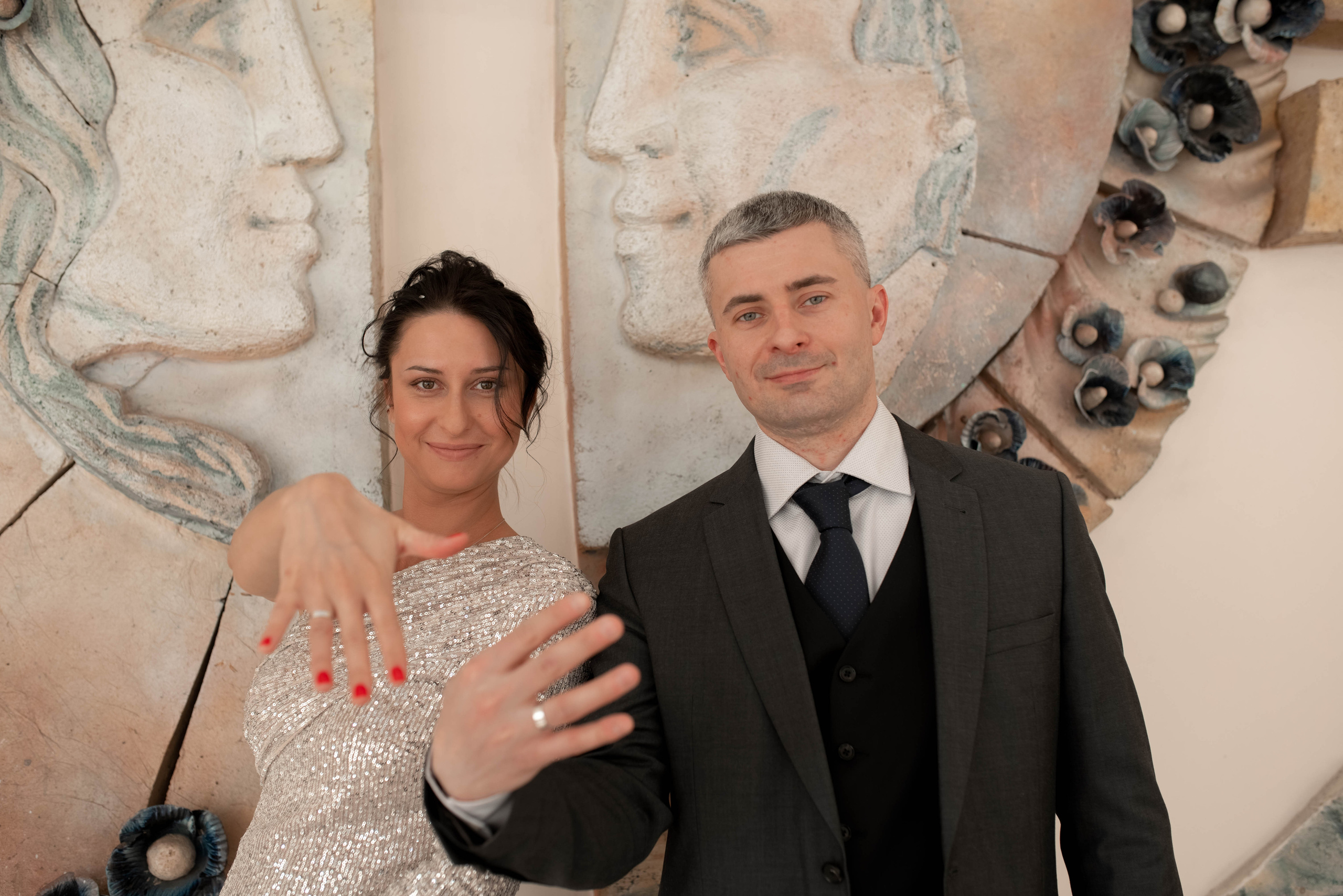 Счастливые Станислав и Наталья. Роспись. Медведковский ЗАГС. Ульяна Сёмина, фотограф, Москва