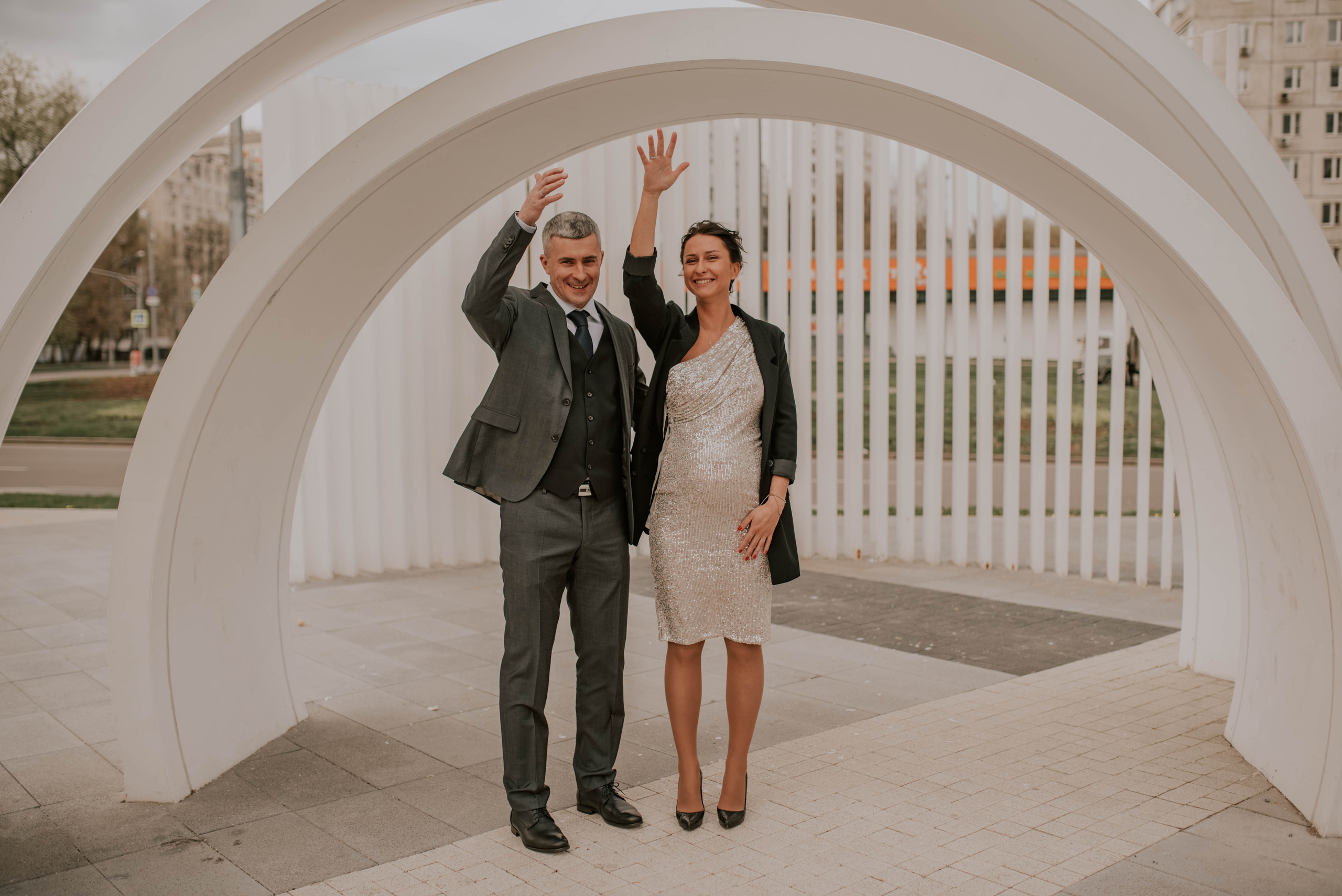 Счастливые Станислав и Наталья. Роспись. Медведковский ЗАГС. Ульяна Сёмина, фотограф, Москва