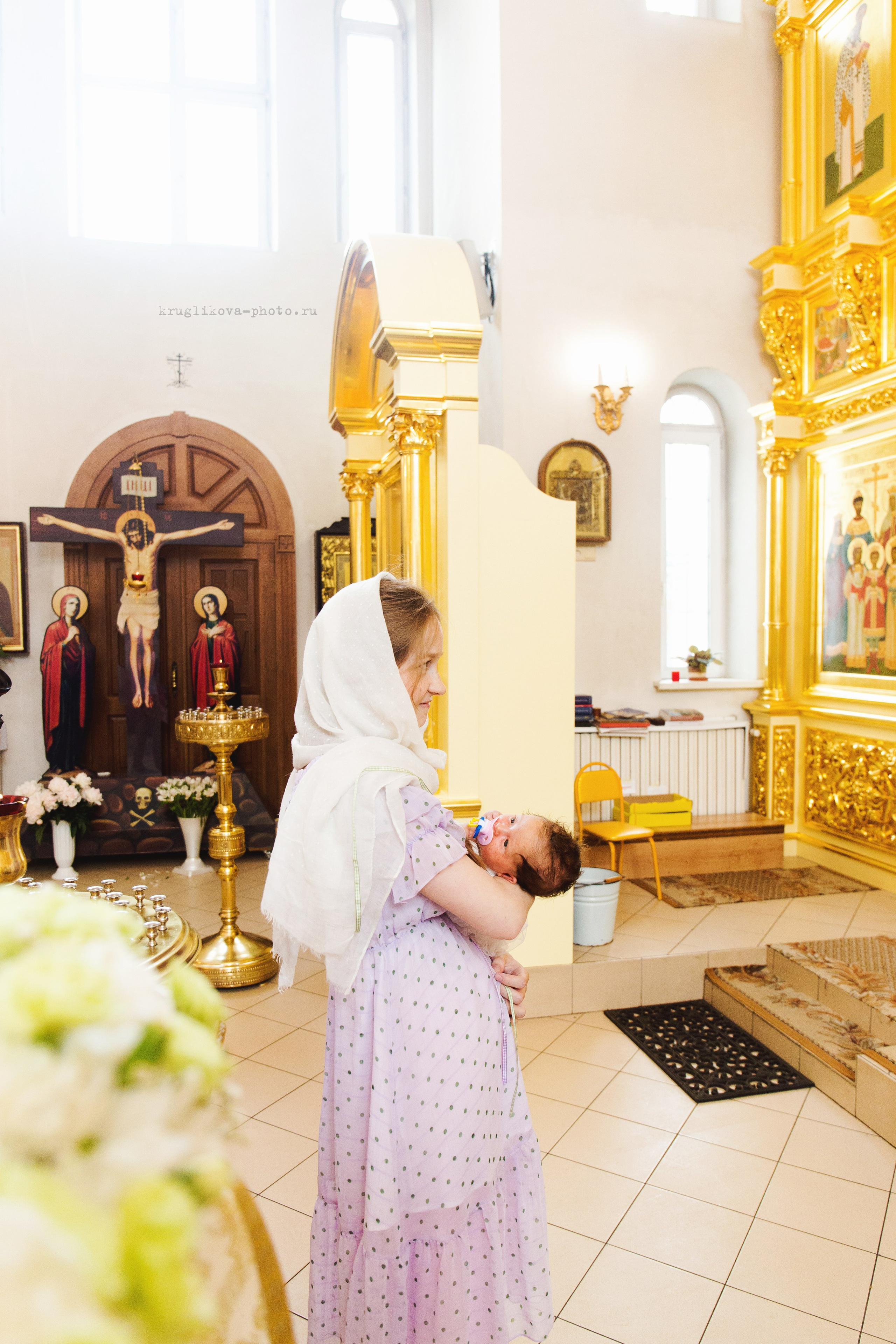 Таинство Крещения. Фотограф новорожденных и детский в Сергиевом Посаде Кругликова Юлия