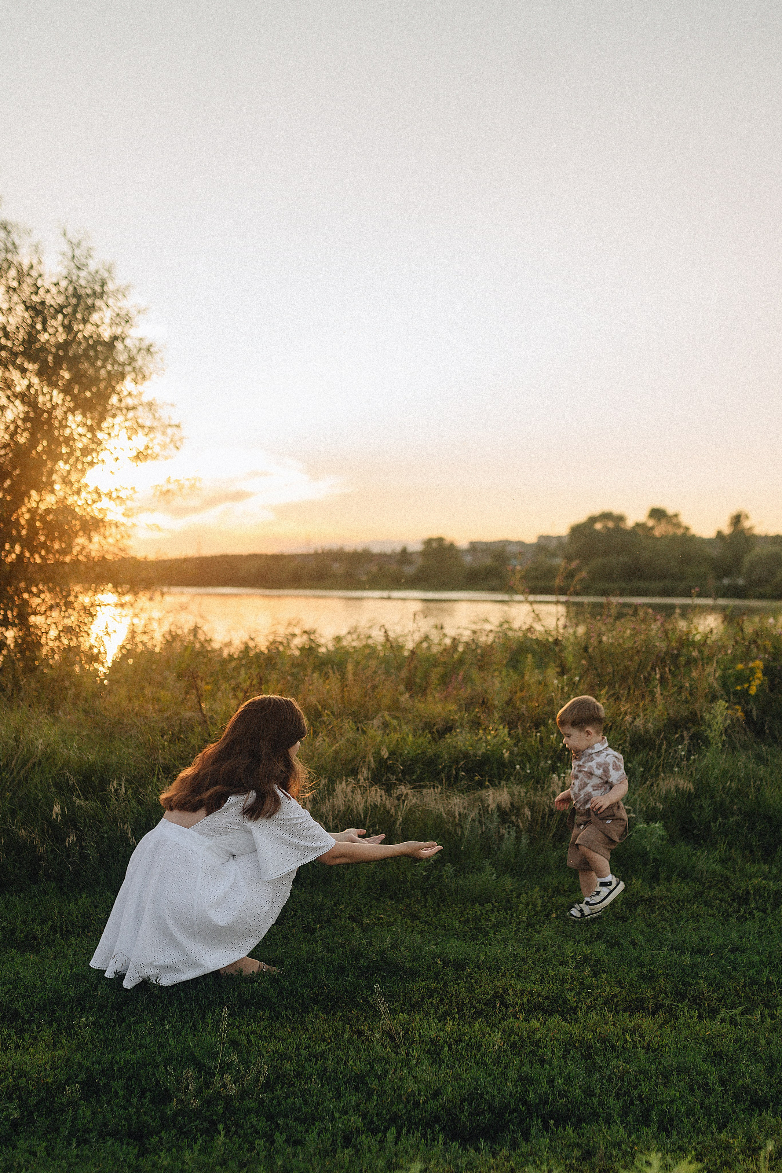 Светлана, Сергей и Женя | Семейная съемка на закате. Фотограф Карина Шмулёва. Воронеж и область