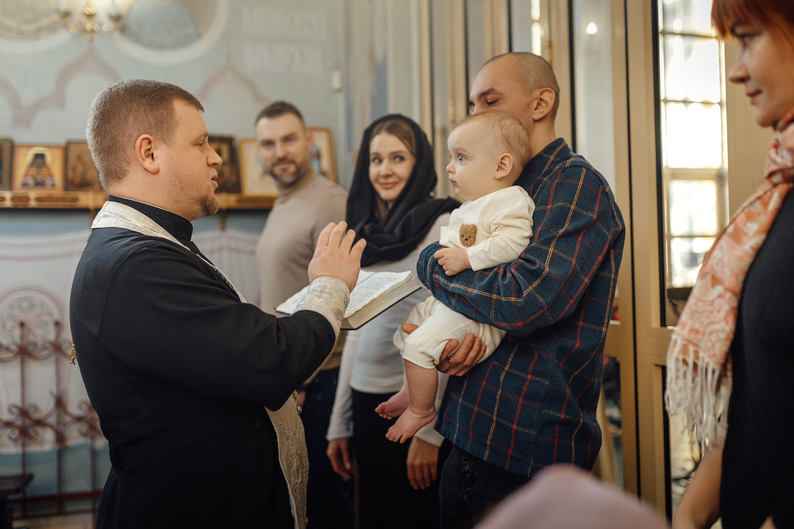 Крещение Александра, храм Иова Многострадального (Дом Милосердия), Минск, январь 2026