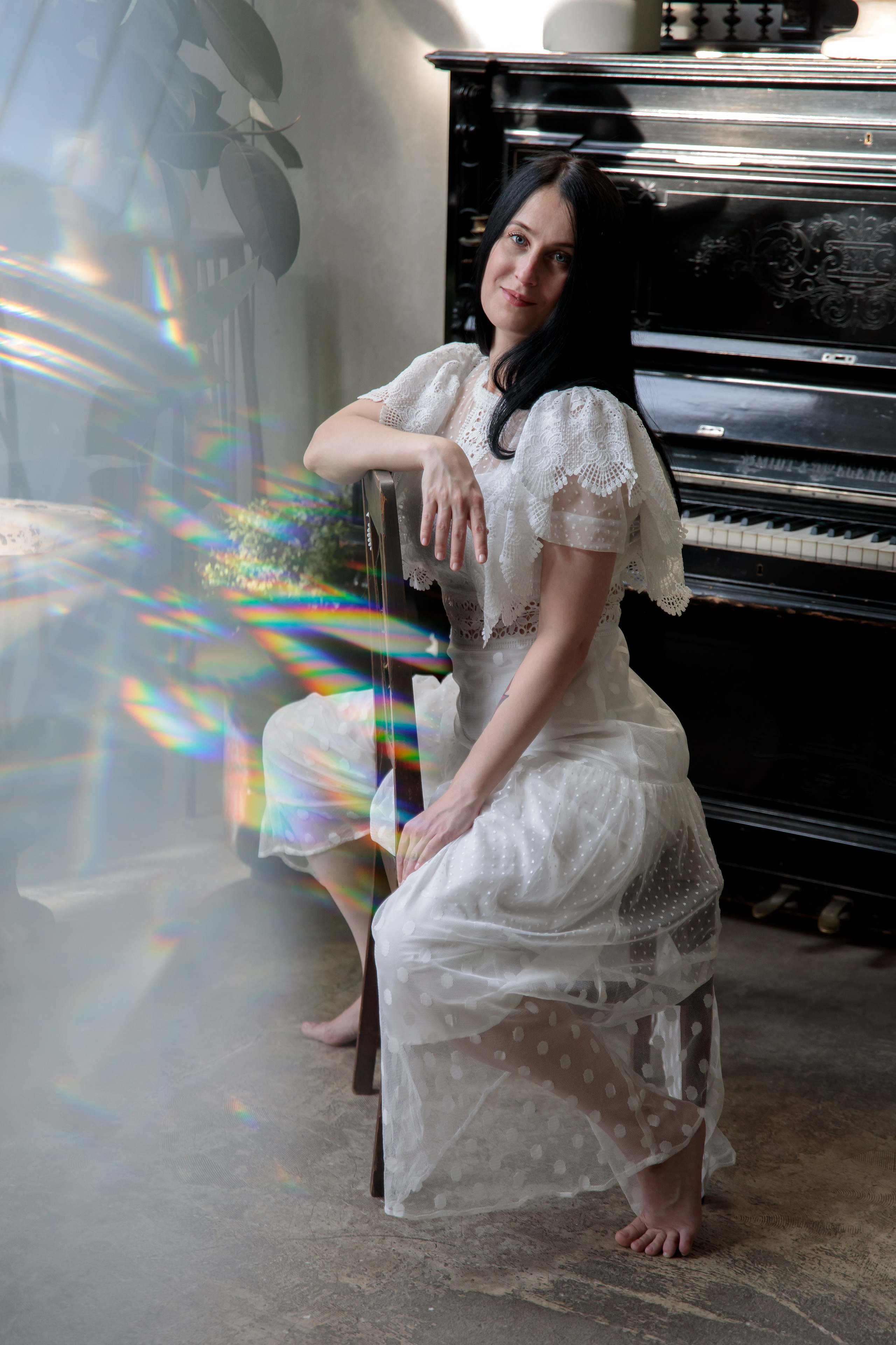 Ольга. Оранжерея. Фотограф в Москве Надуева Татьяна. Женский портрет, детский портрет, с