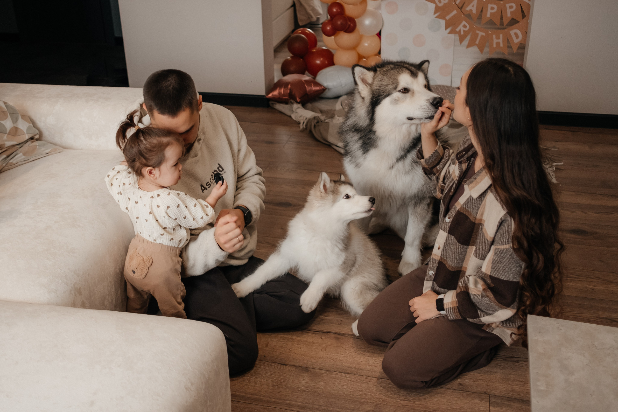 Катя, Саша и Еся | домашняя съемка. Фотограф в Новосибирске Диана Ильиных