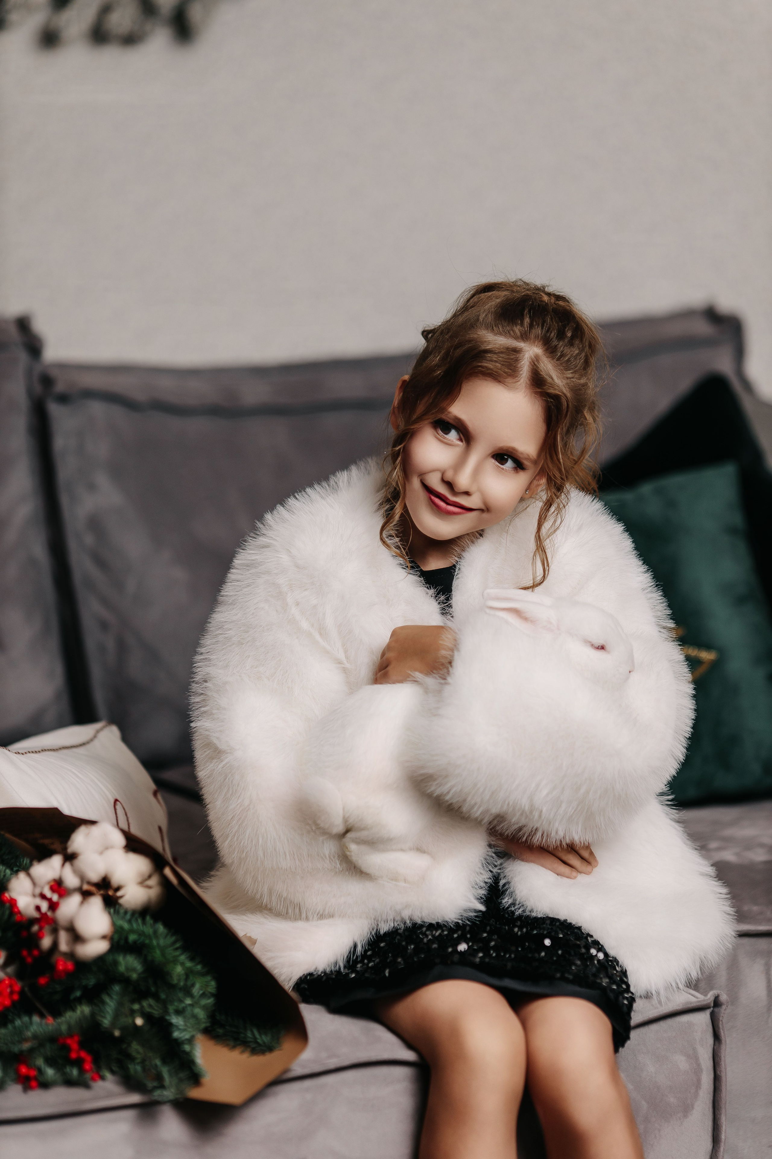 Новогодние портретики с Евой). Семейный и детский фотограф в Пскове и Санкт-Петербурге Яна Калинина