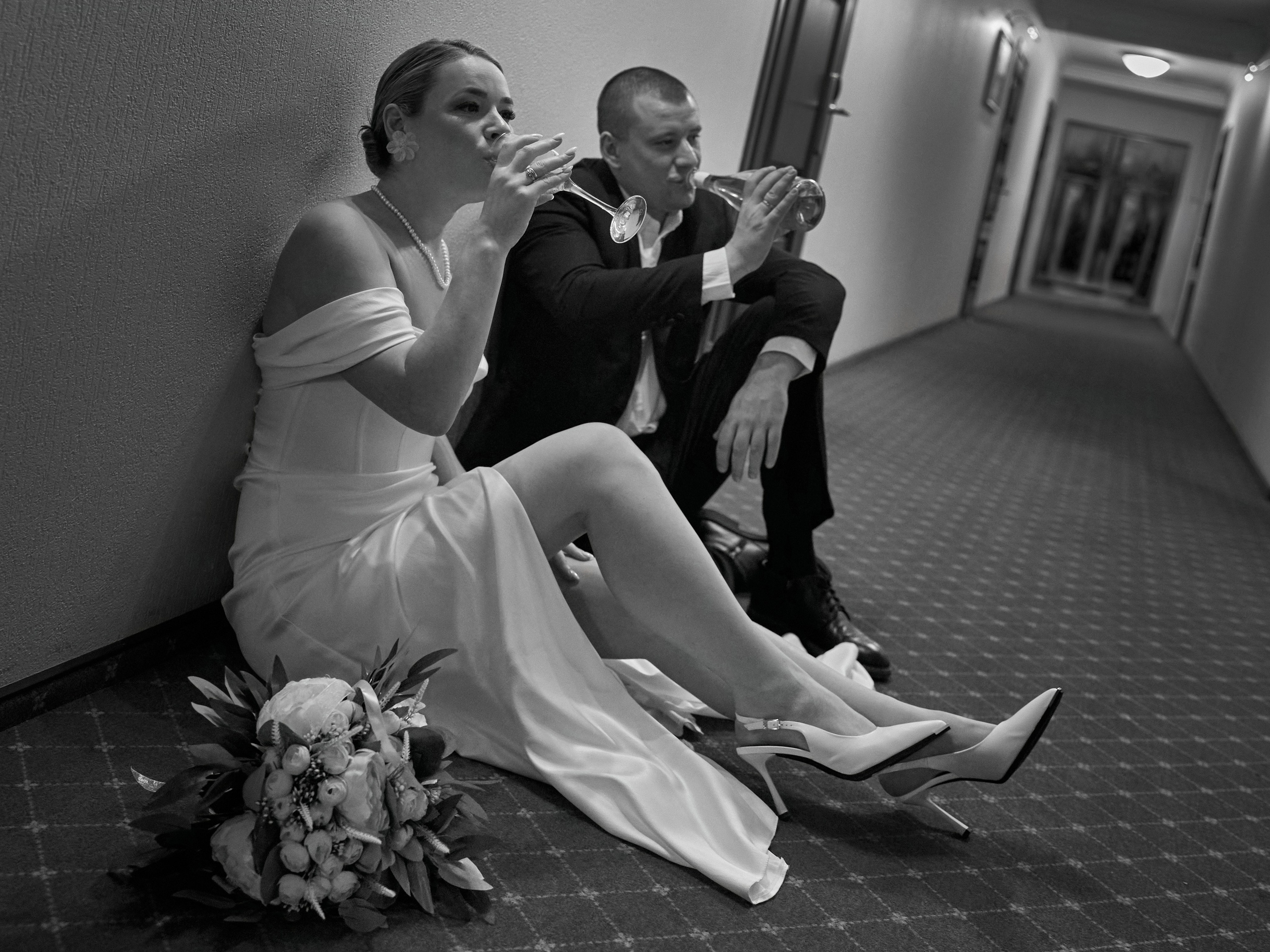 Утро невесты и свадебная фотосессия в гостинице