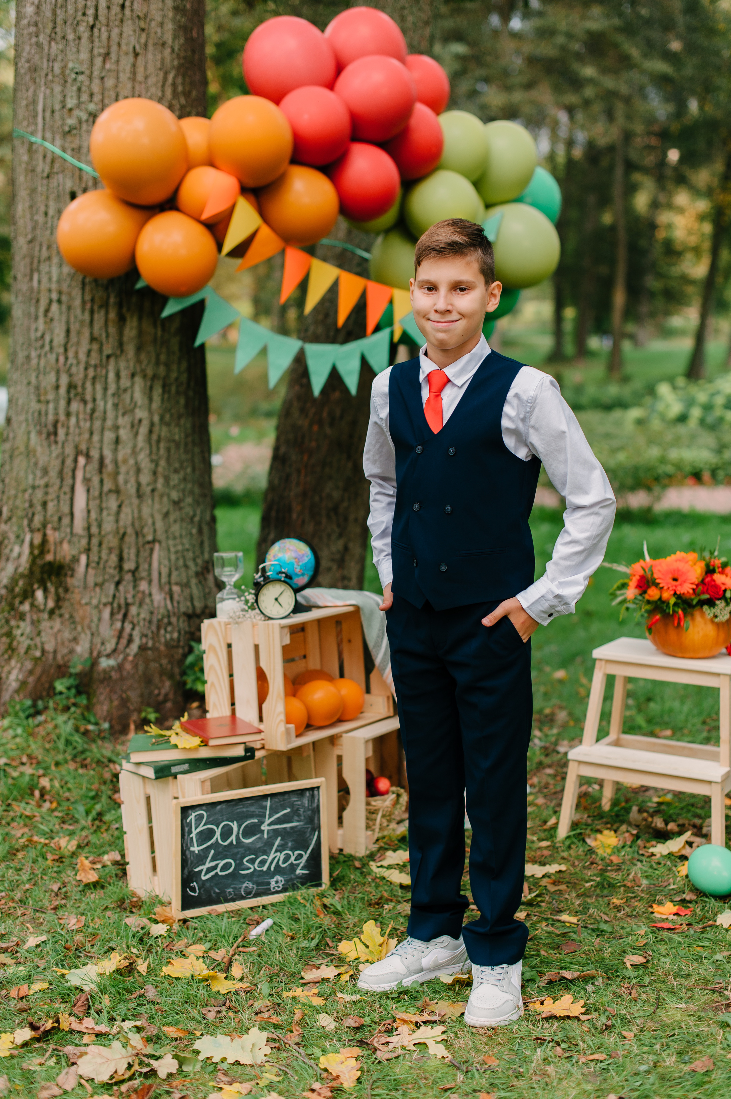 Фотосессия со школьной фотозоной. Выпускные альбомы Чехов
