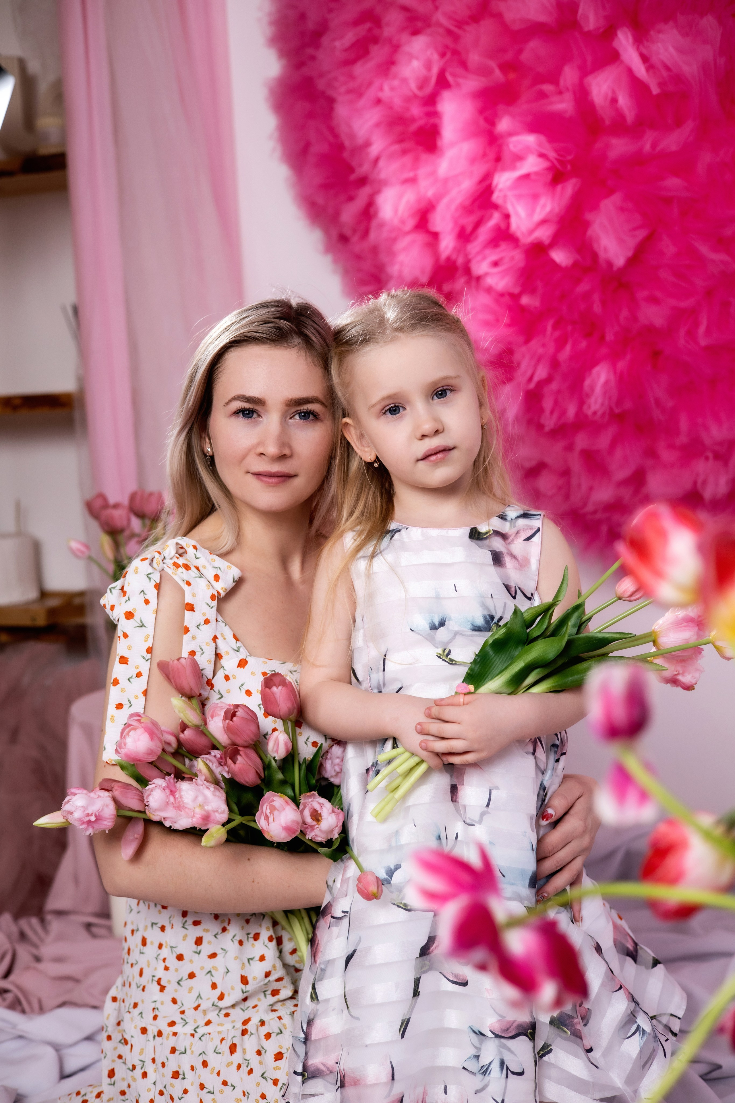 Мама и дочка. Фотограф Надежда Лукьянова