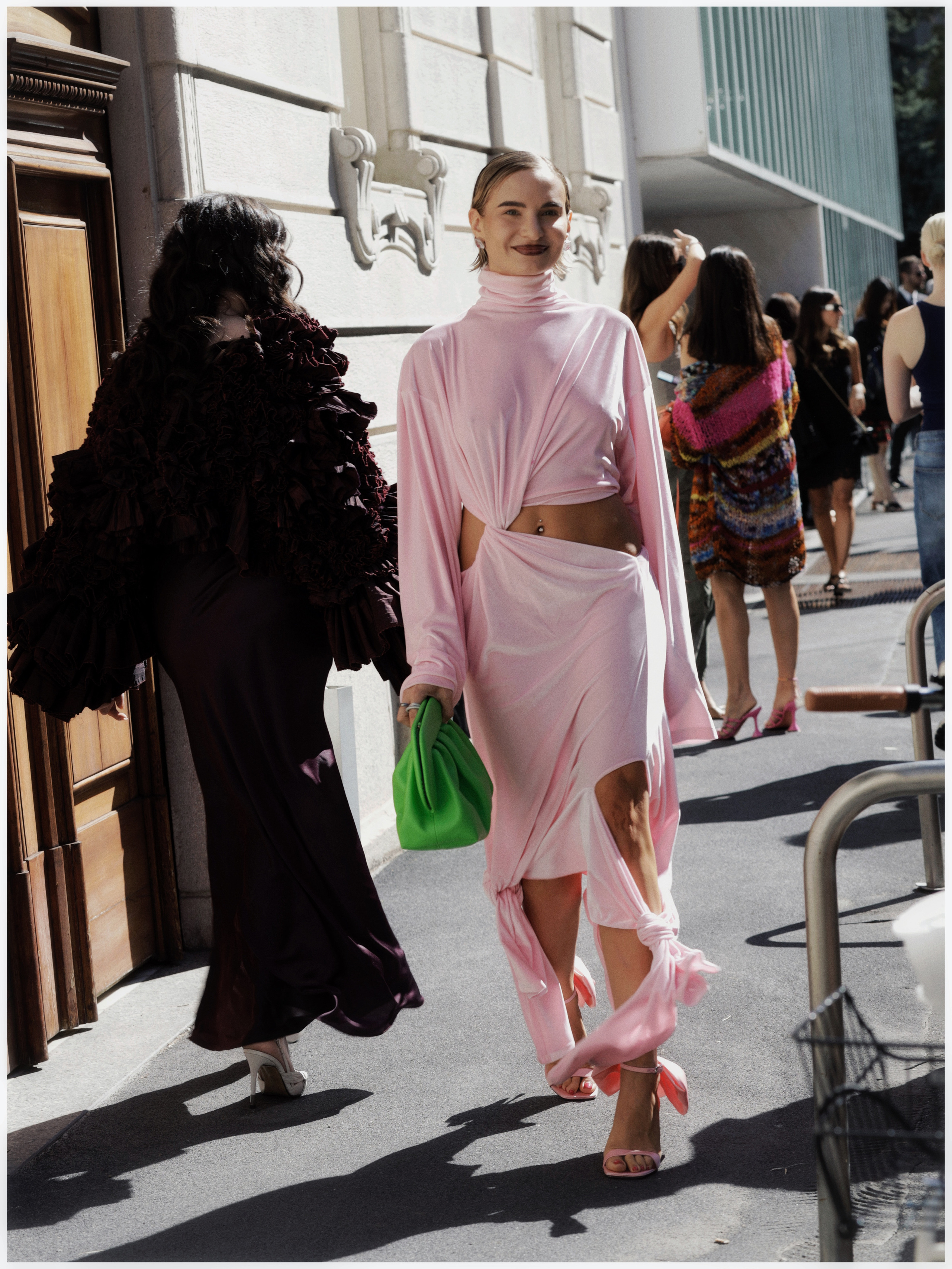 Fashion Week Milano/ Street Style. Fashion photographer in Prague Kisel Ekaterina