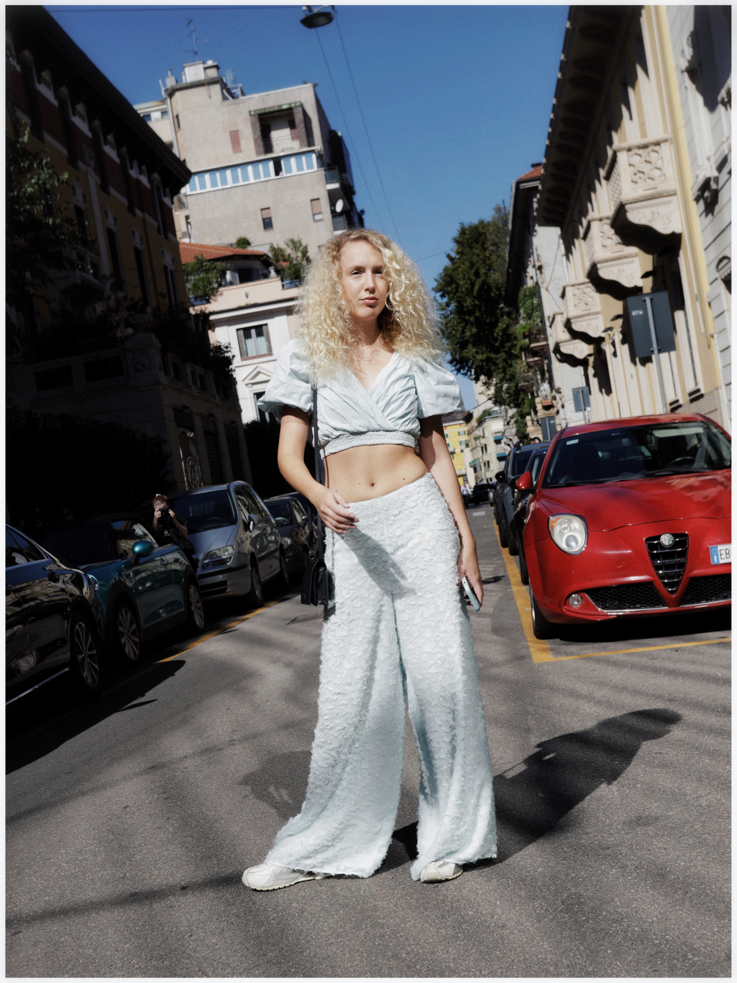 Fashion Week Milano/ Street Style. Fashion photographer in Prague Kisel Ekaterina