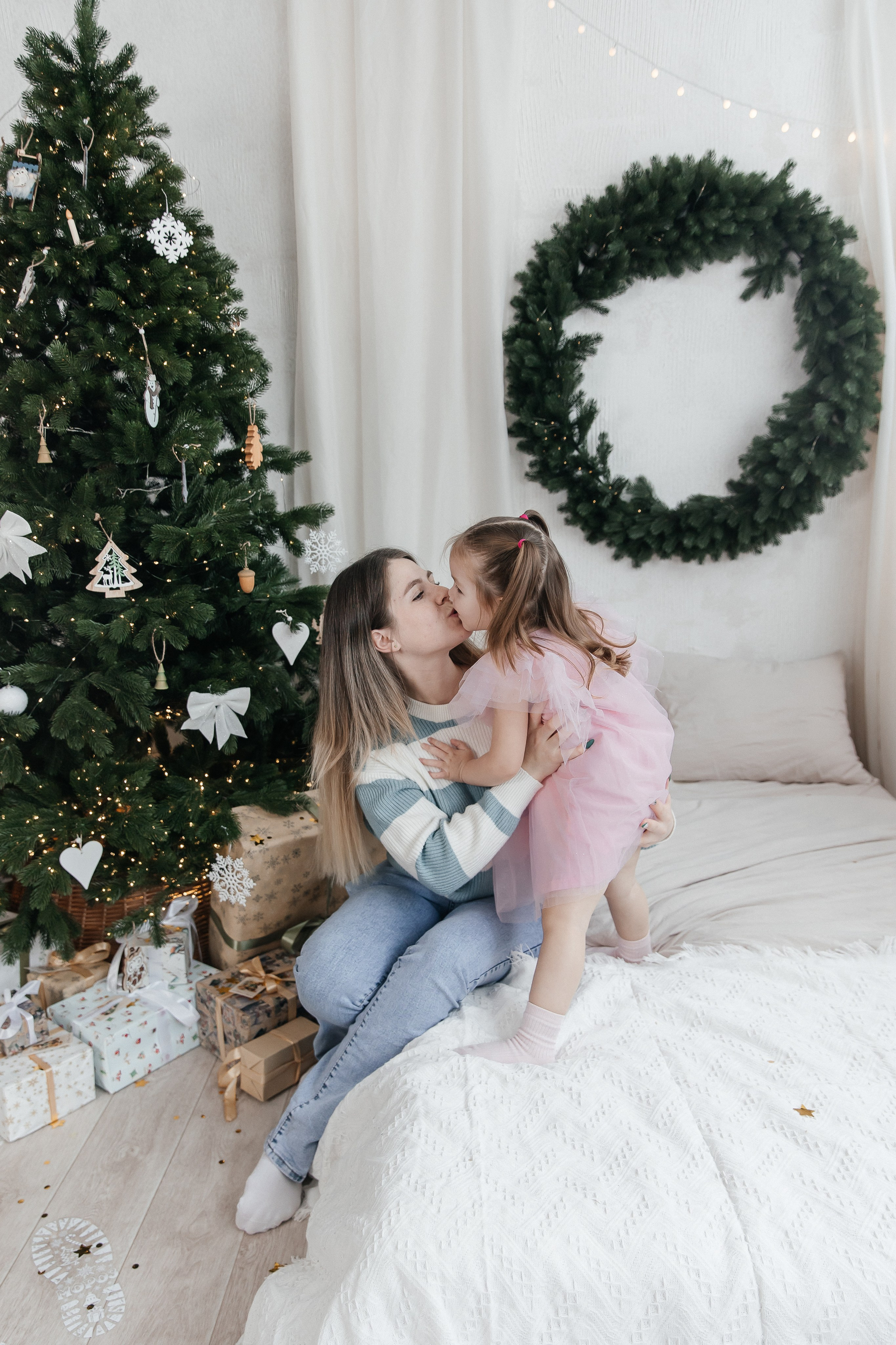 Новогодняя фотосессия с кроликом 🐰