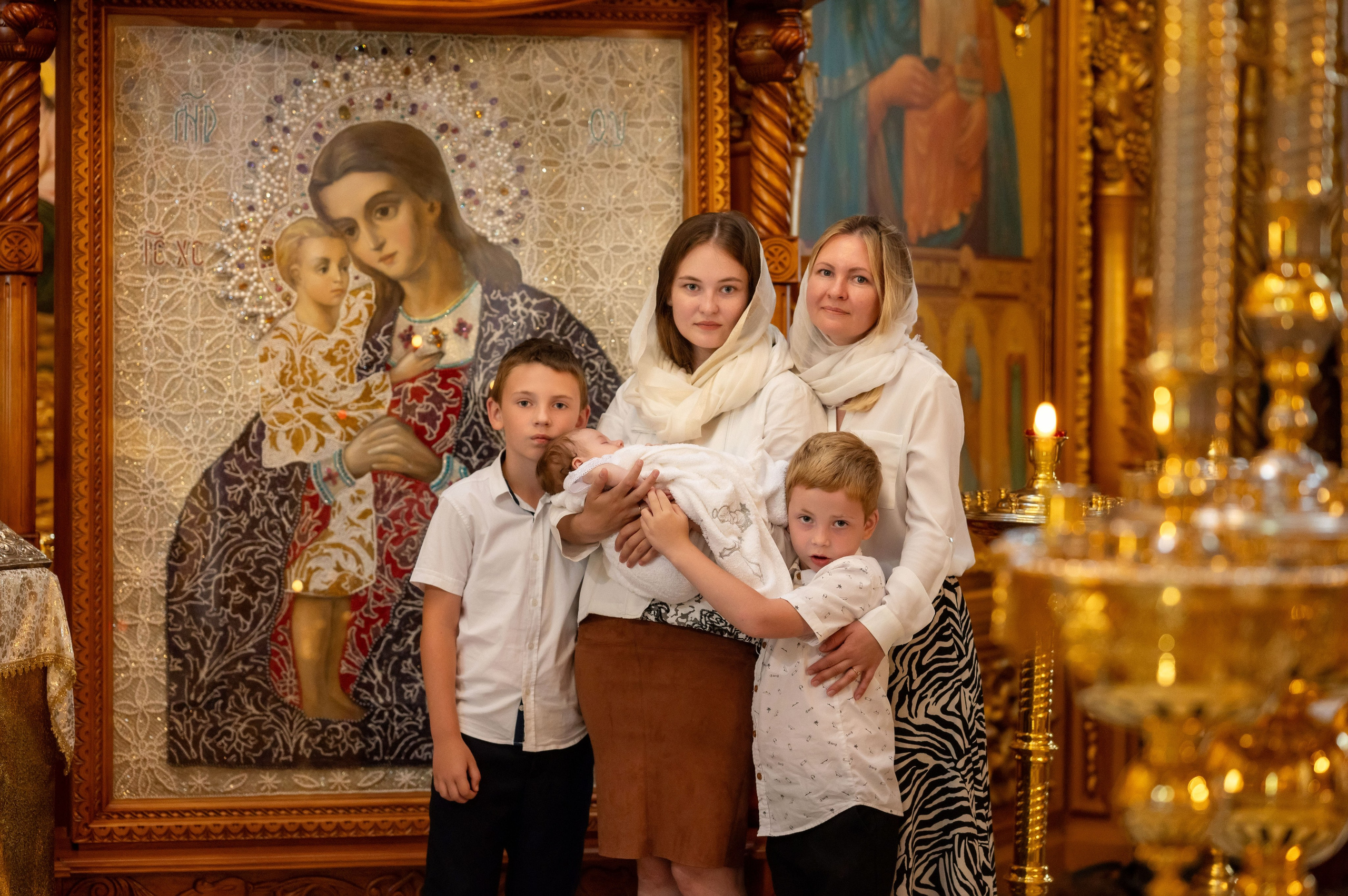 Крещение мл. Фотинии. Семейный фотограф в г. Воскресенск Наталия Молева